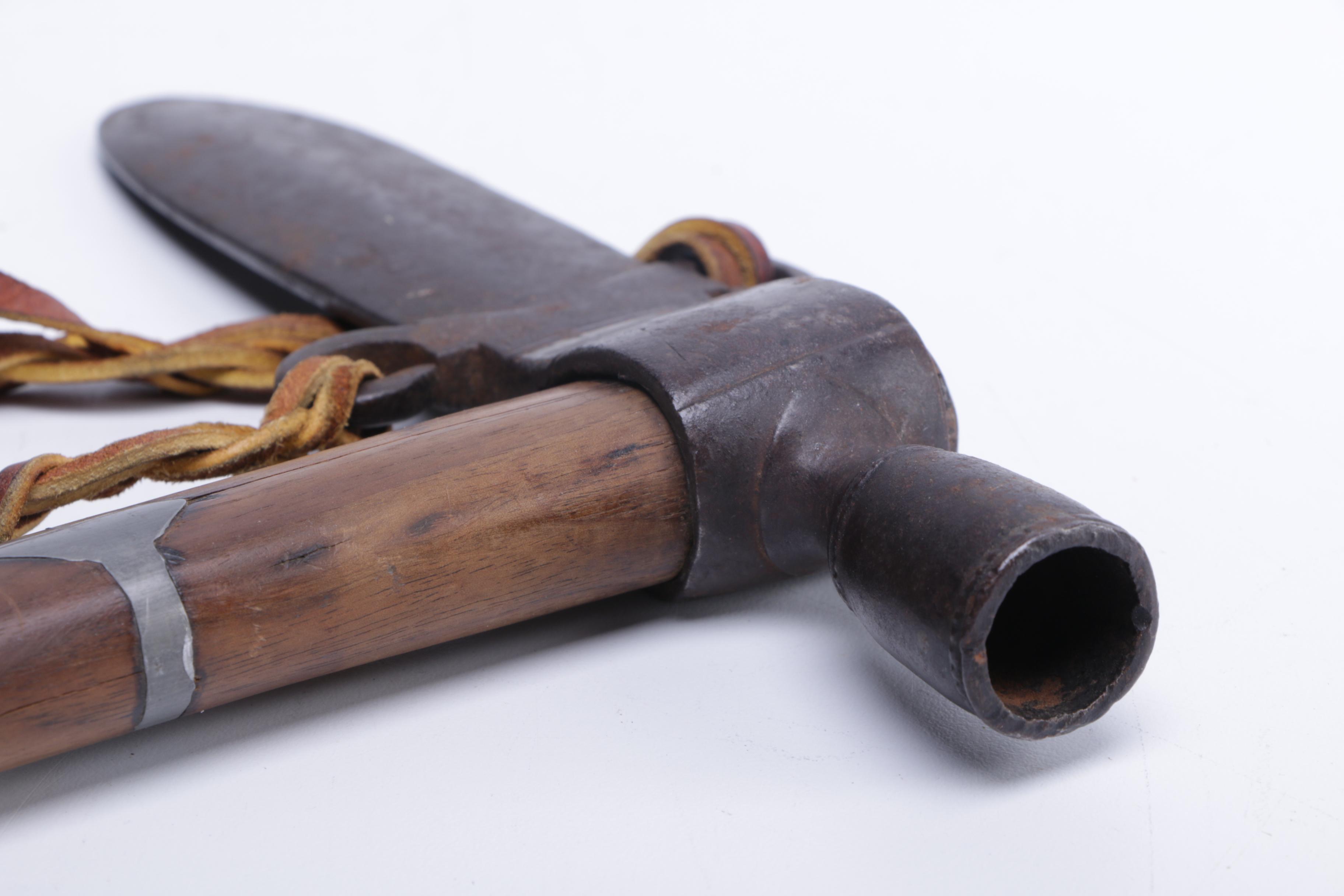 Hand Made Tomahawk and Peace Pipe