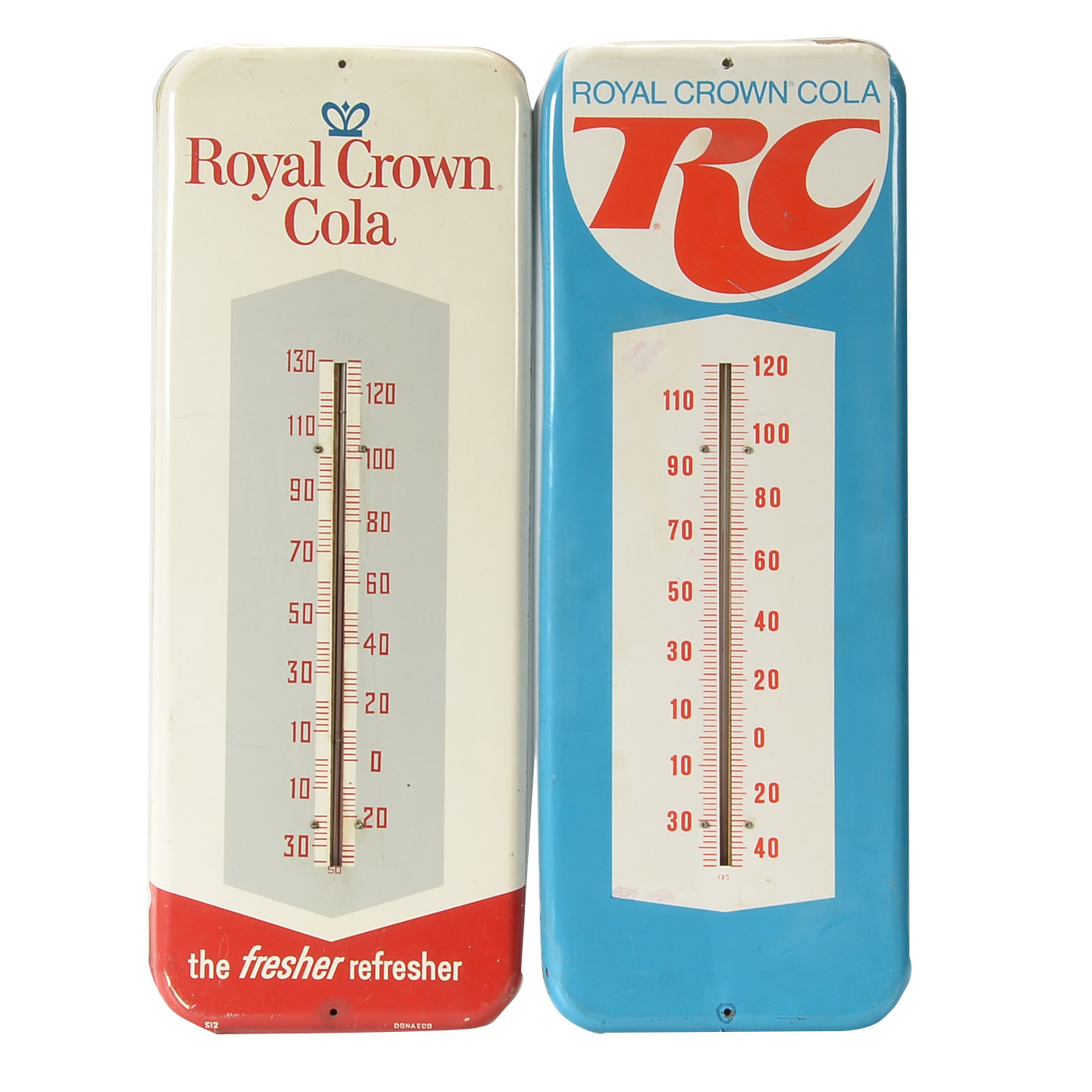 Vintage Royal Crown Cola Advertisement Thermometers