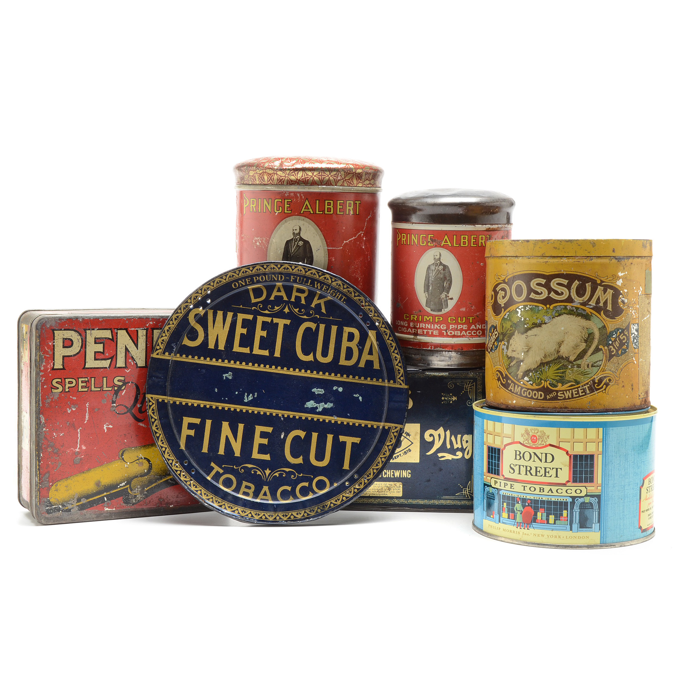 Vintage Tobacco Tin Containers