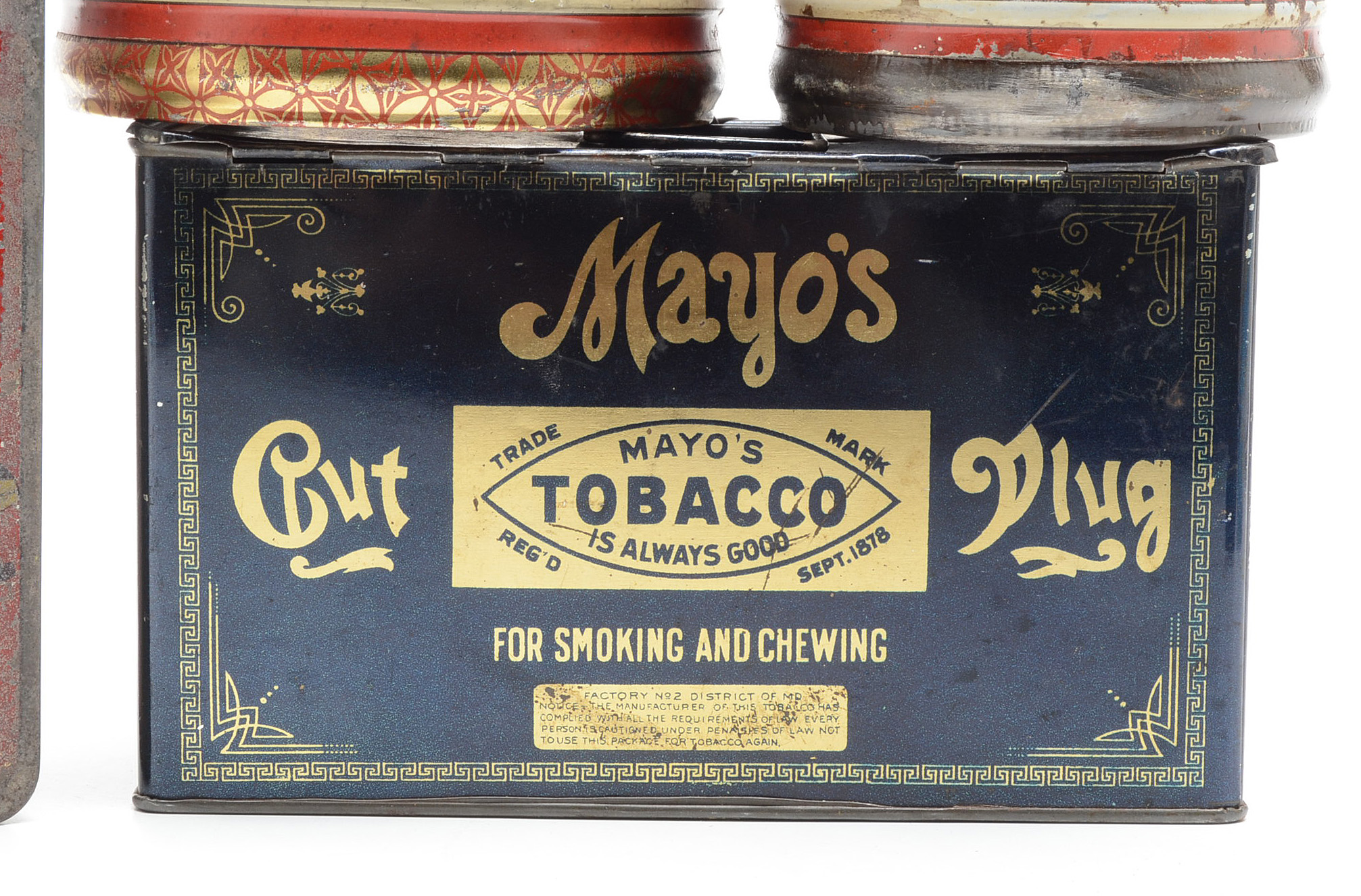 Vintage Tobacco Tin Containers