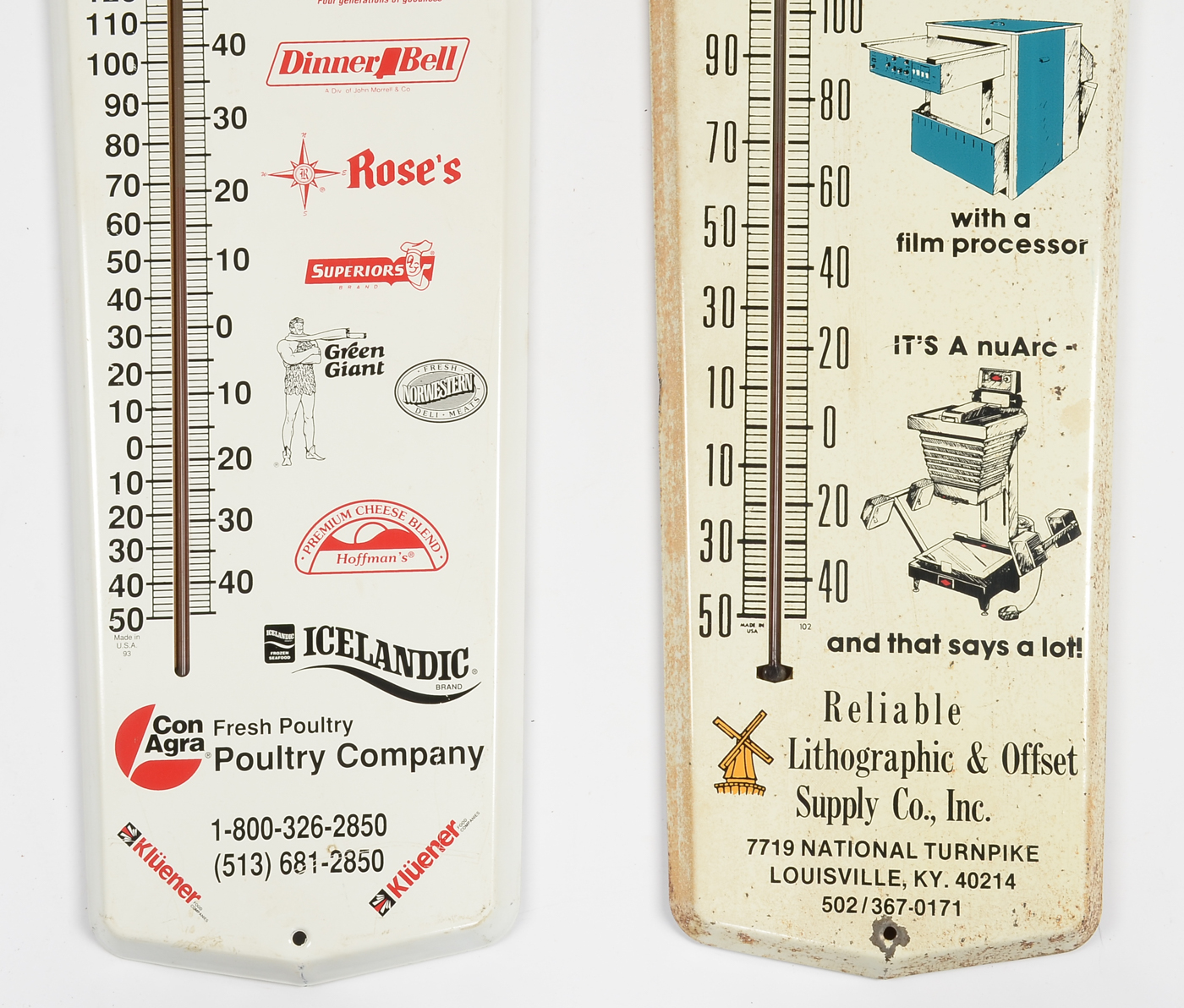 Advertisement Thermometer Collection