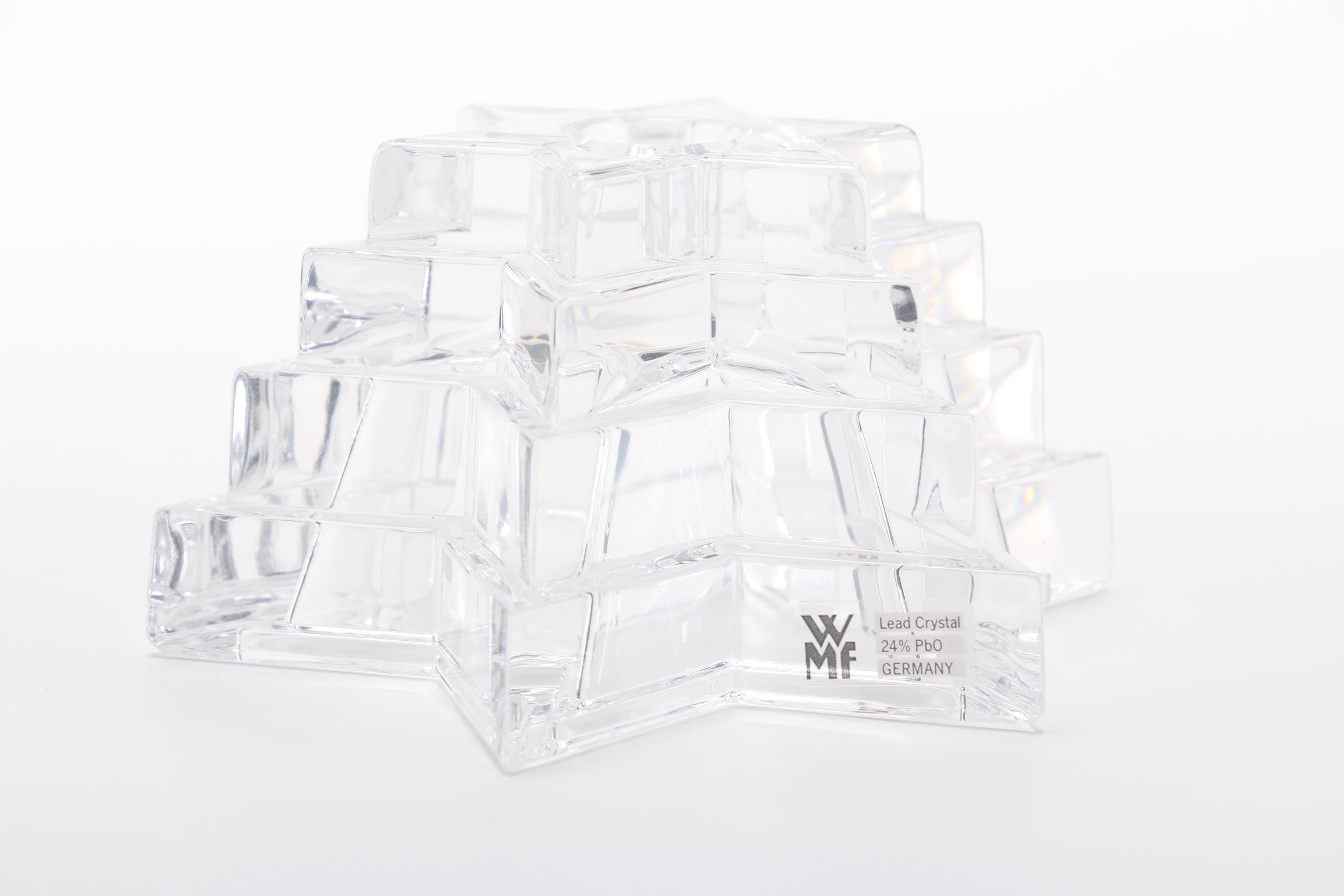 Württembergische Metallwarenfabrik Lead Crystal Candleholders