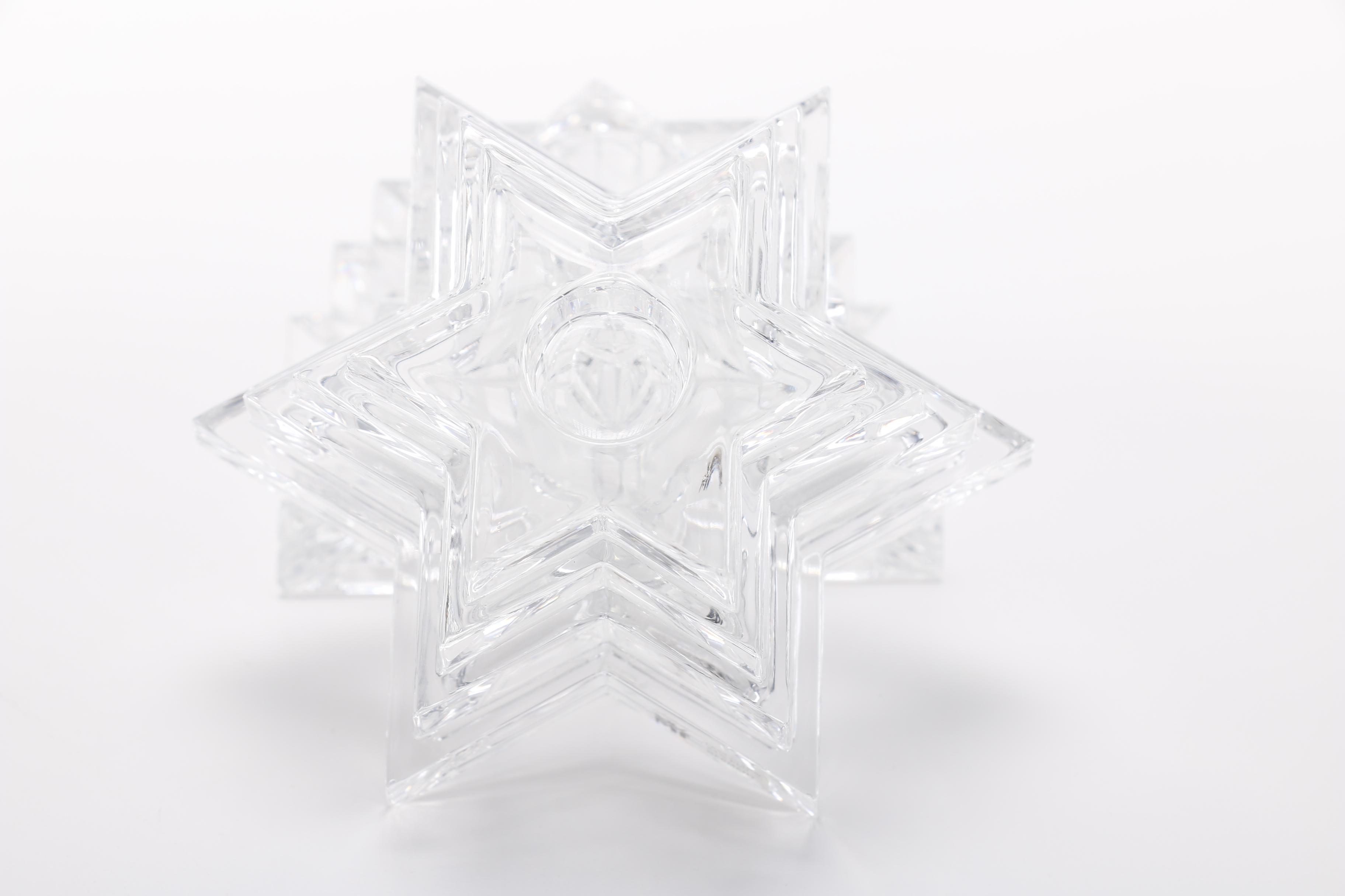 Württembergische Metallwarenfabrik Lead Crystal Candleholders