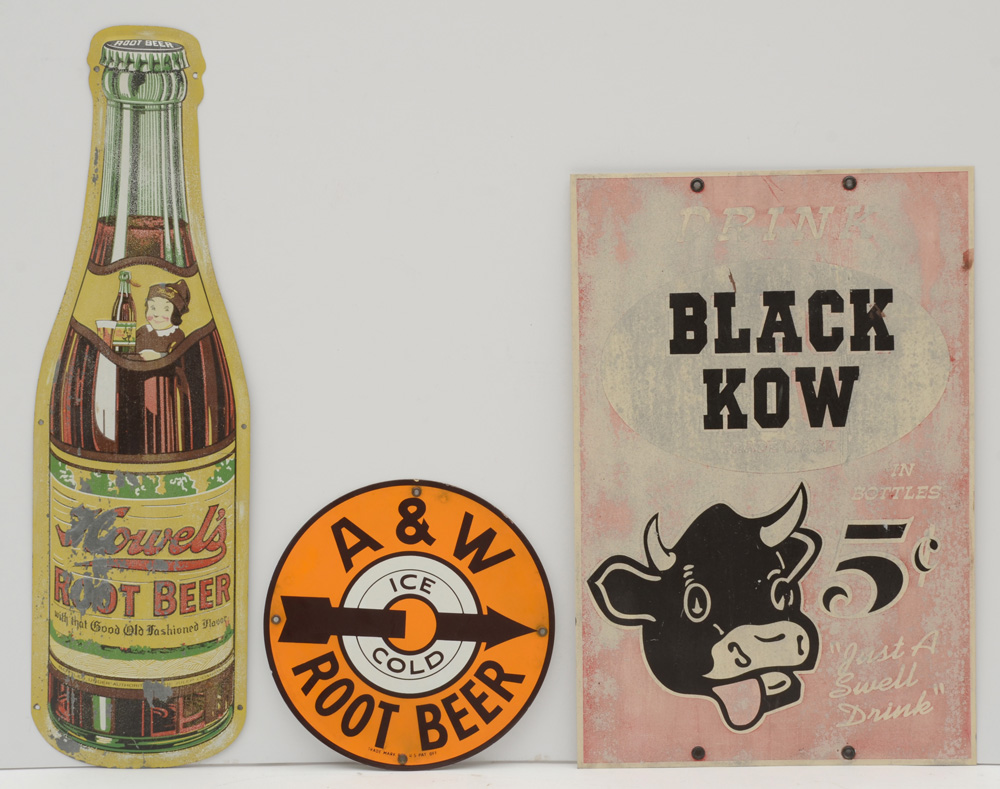Collection of Metal Beverage Themed Advertising Signs