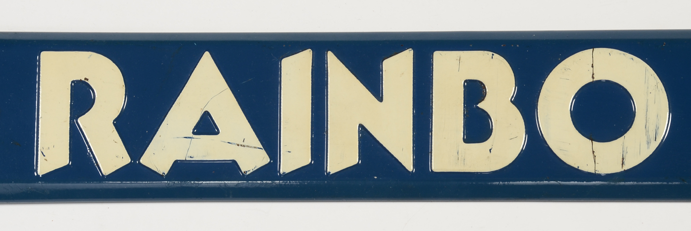 Vintage Rainbo Bread Door Push