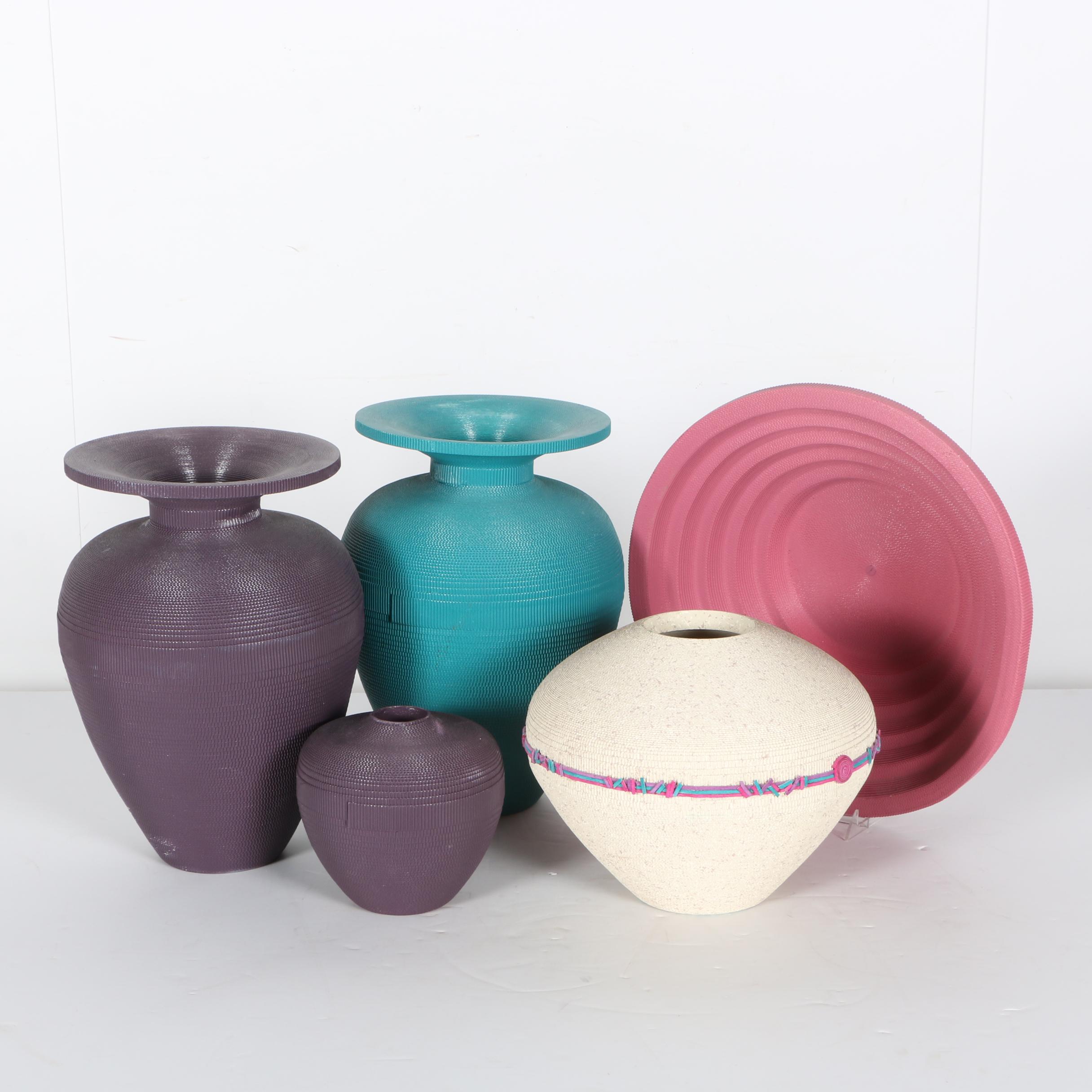 Corrugated Paper Bowls and Vases