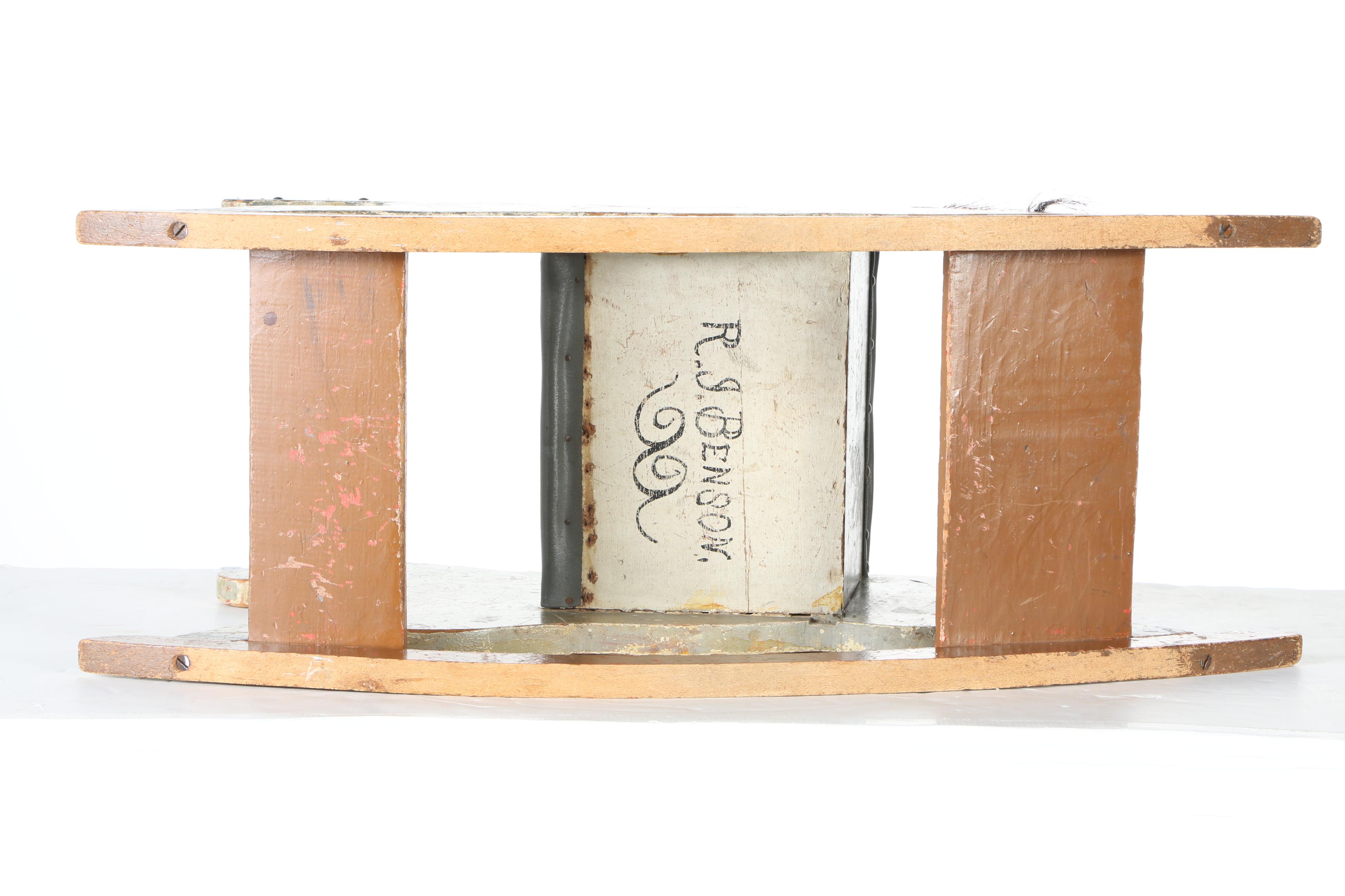 R. J. Benson Gray Wooden Rocking Horse