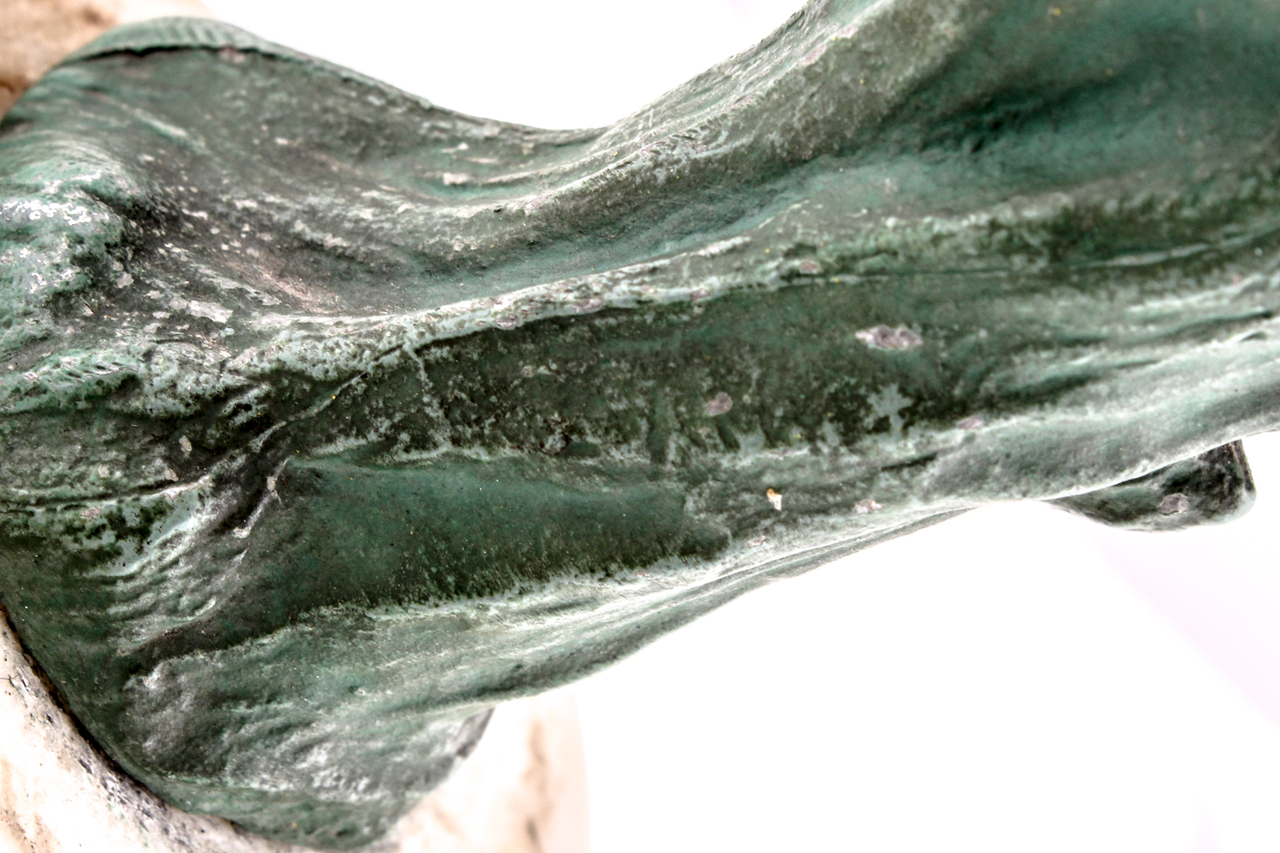 Art Nouveau Metal Bust in the Style of Villanis