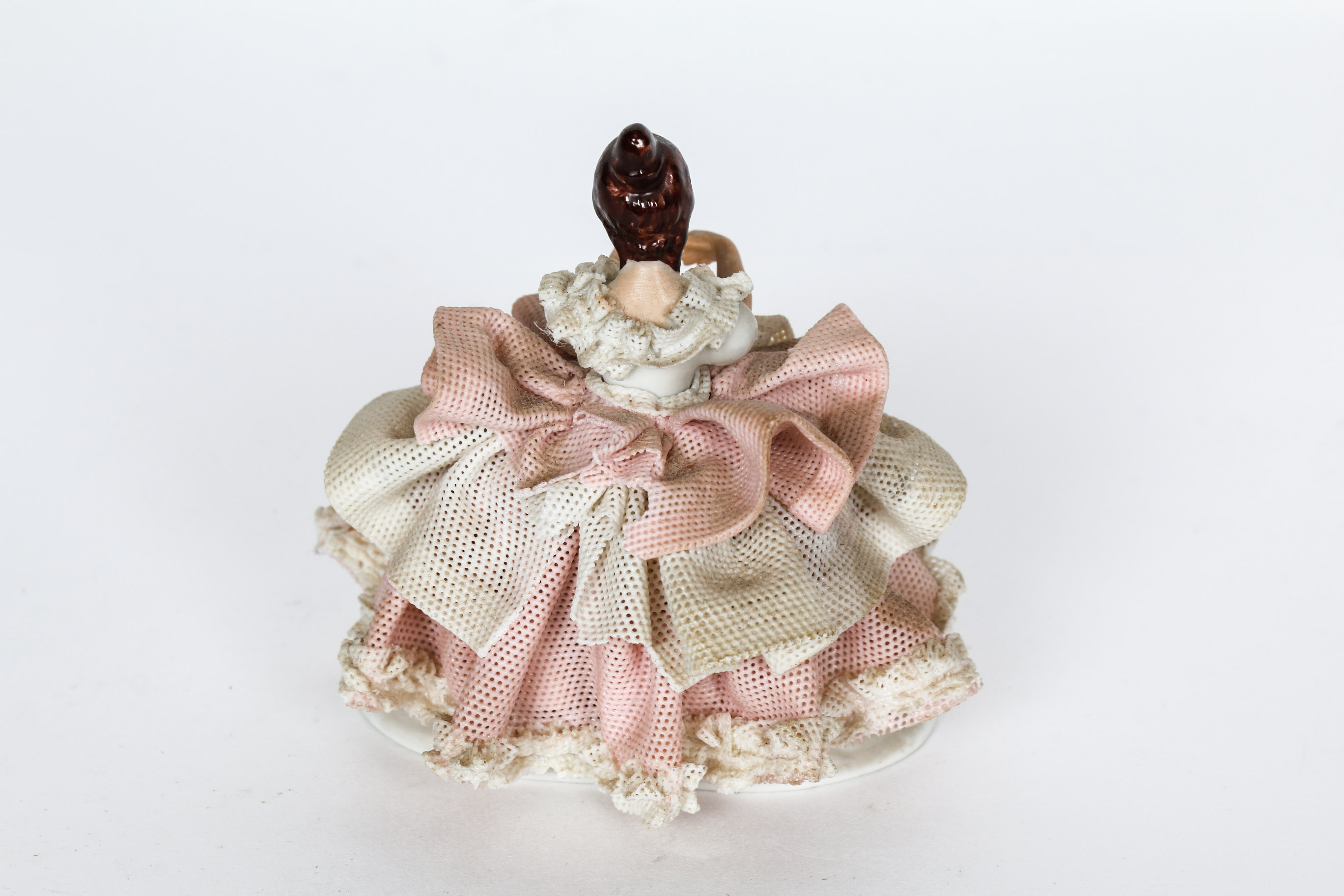 Pair of Porcelain Lace Figurines including Dresden