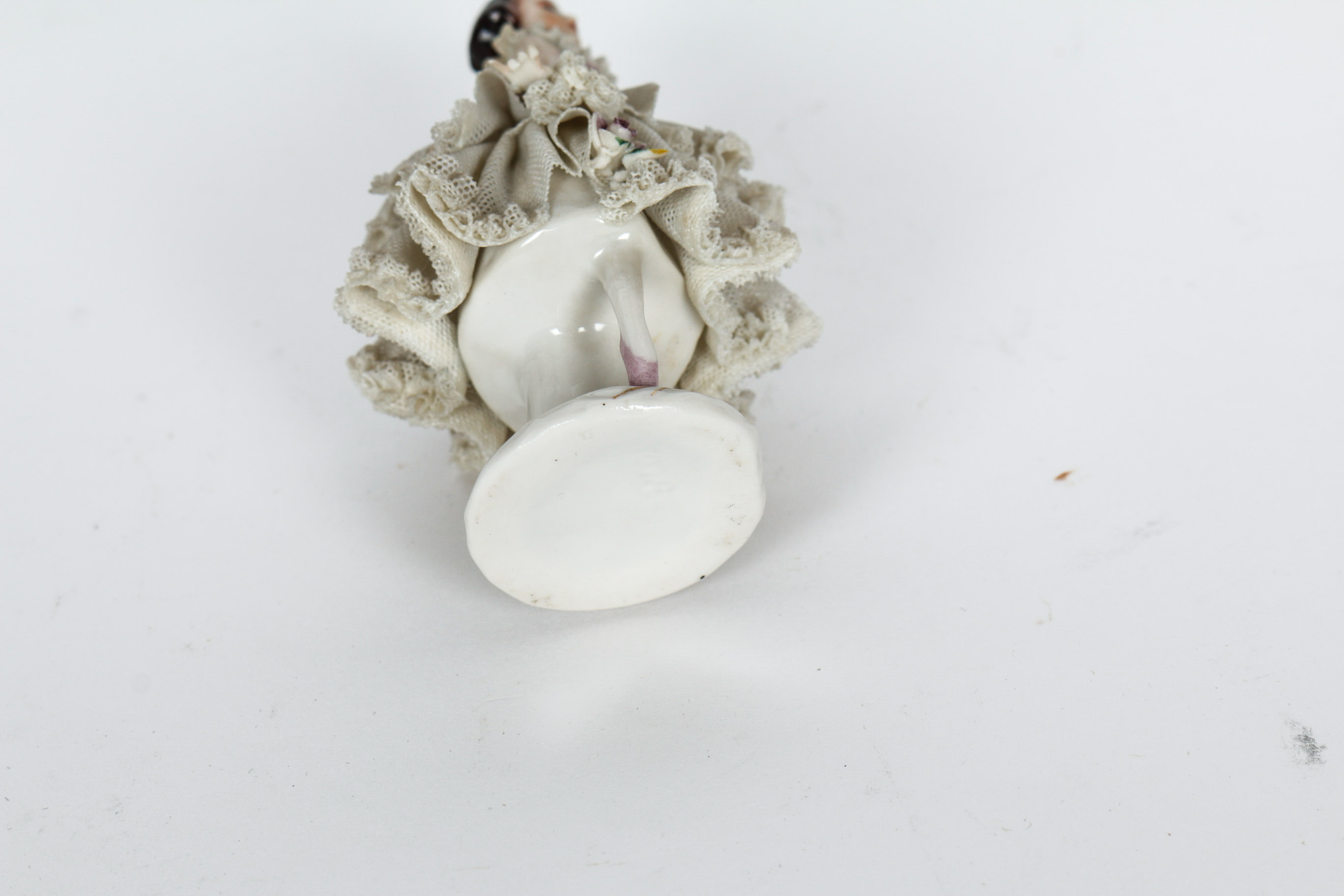 Pair of Porcelain Lace Figurines including Dresden