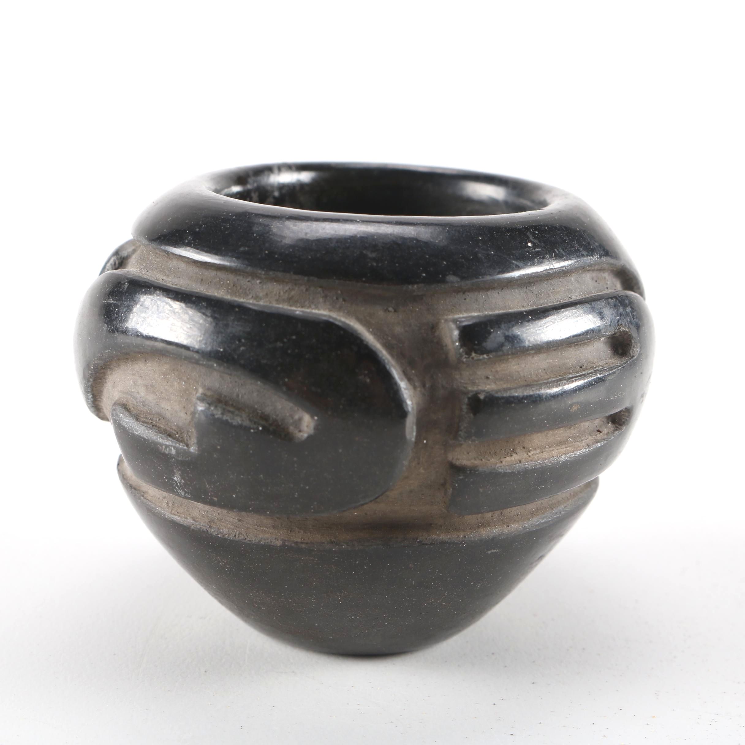 Vickie Martinez Pueblo Blackware Jar