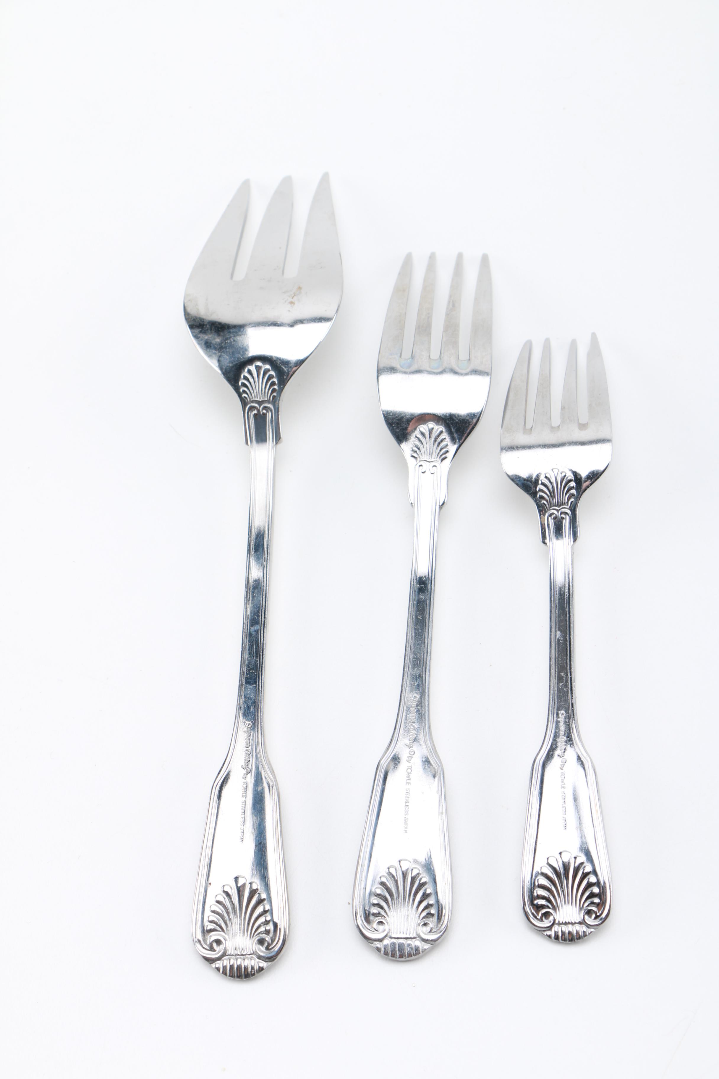 Towle Supreme Cutlery "English Shell" Stainless Flatware Set