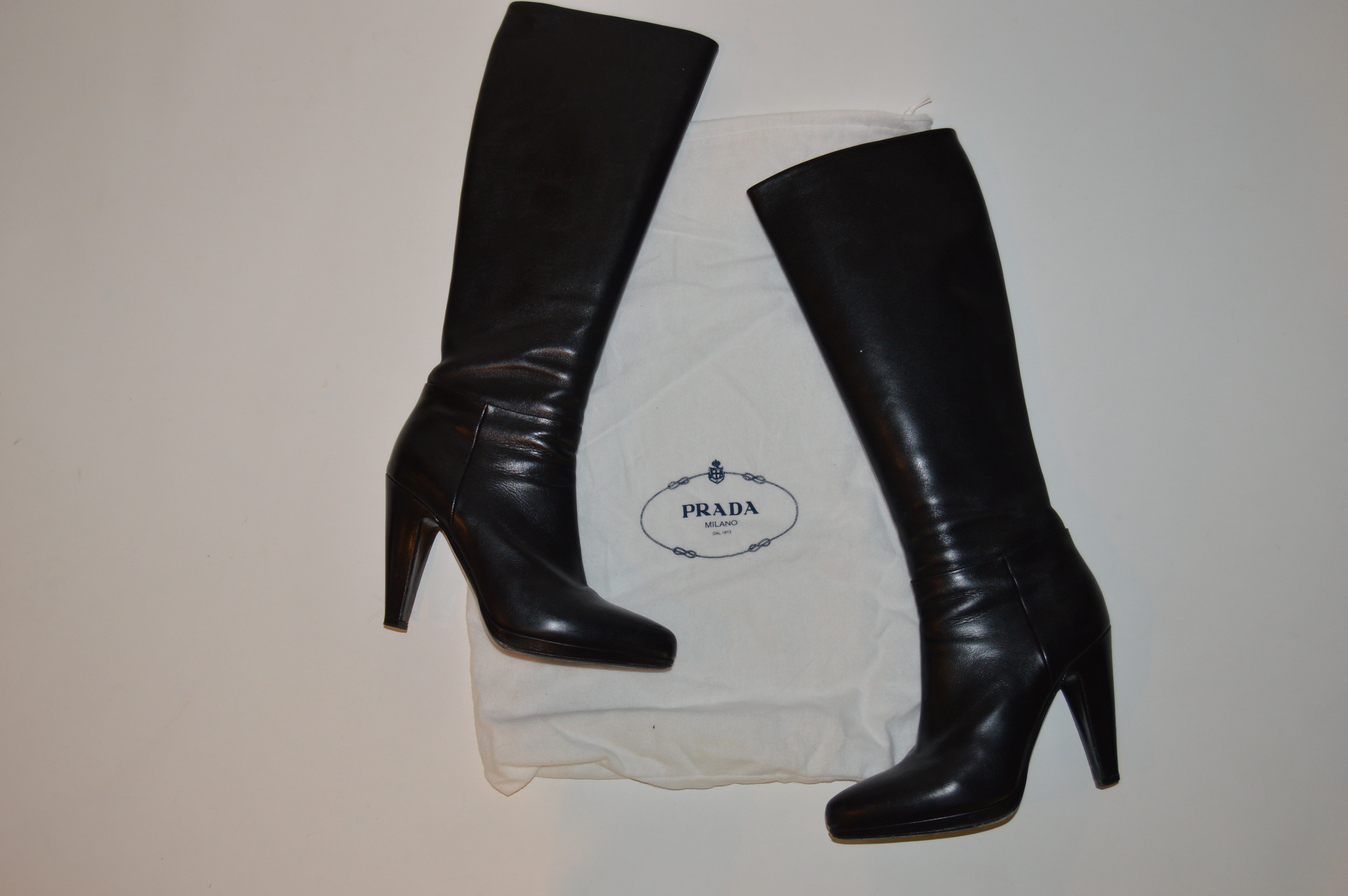 Prada Leather Designer Boots