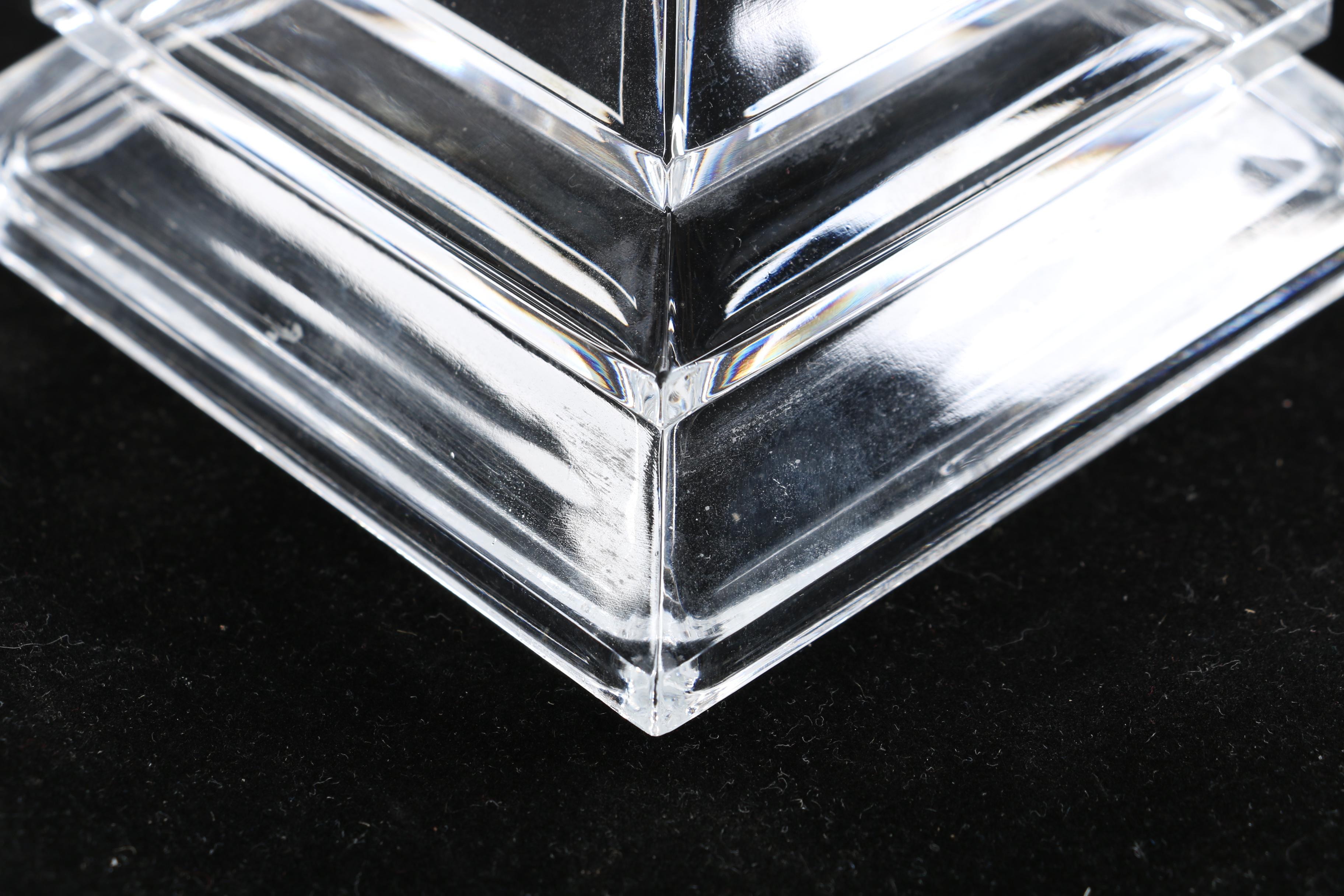 Pair Of Crystal Candle Sticks