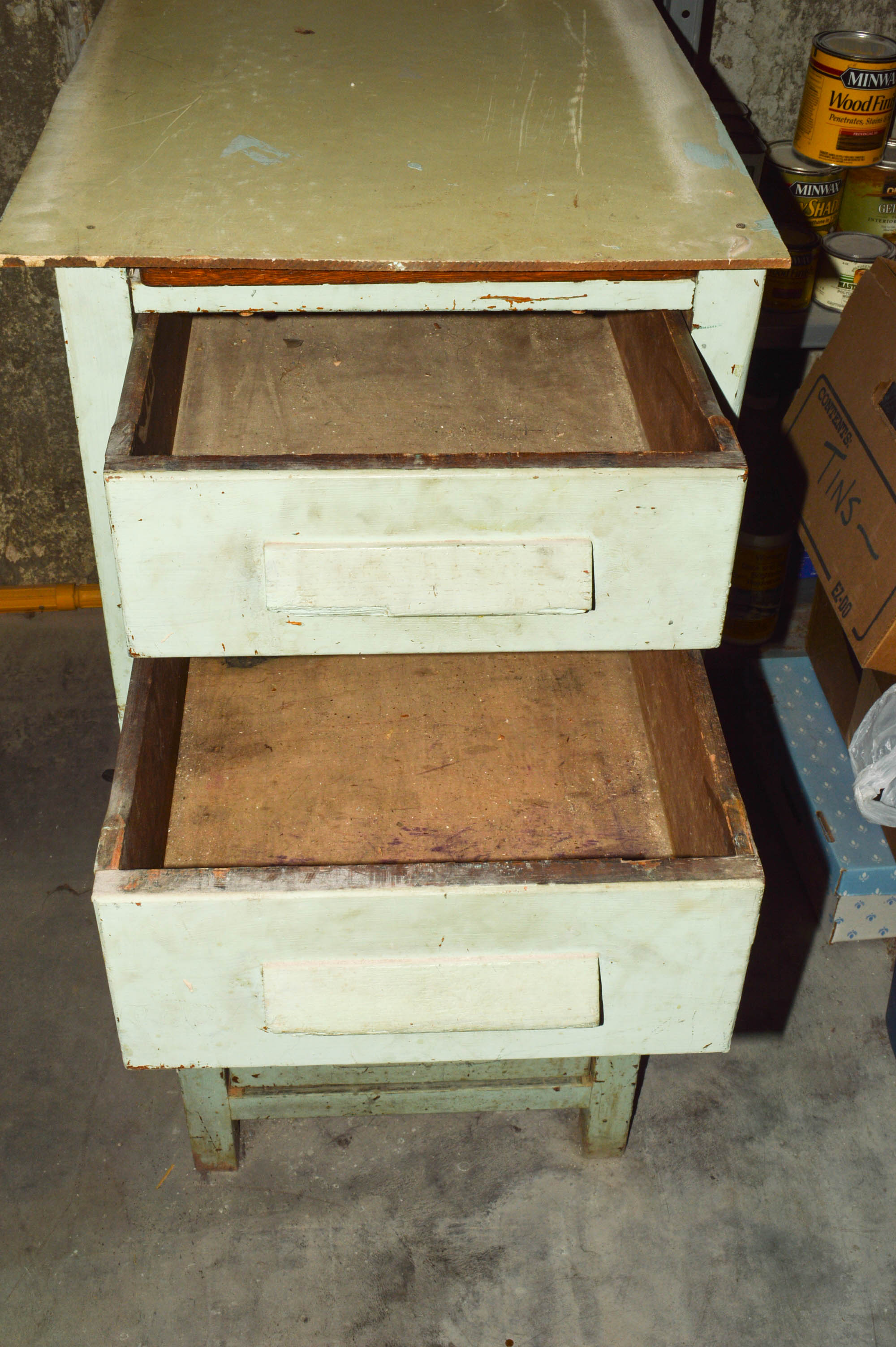 Two Repurposed Vintage Desk Cabinets