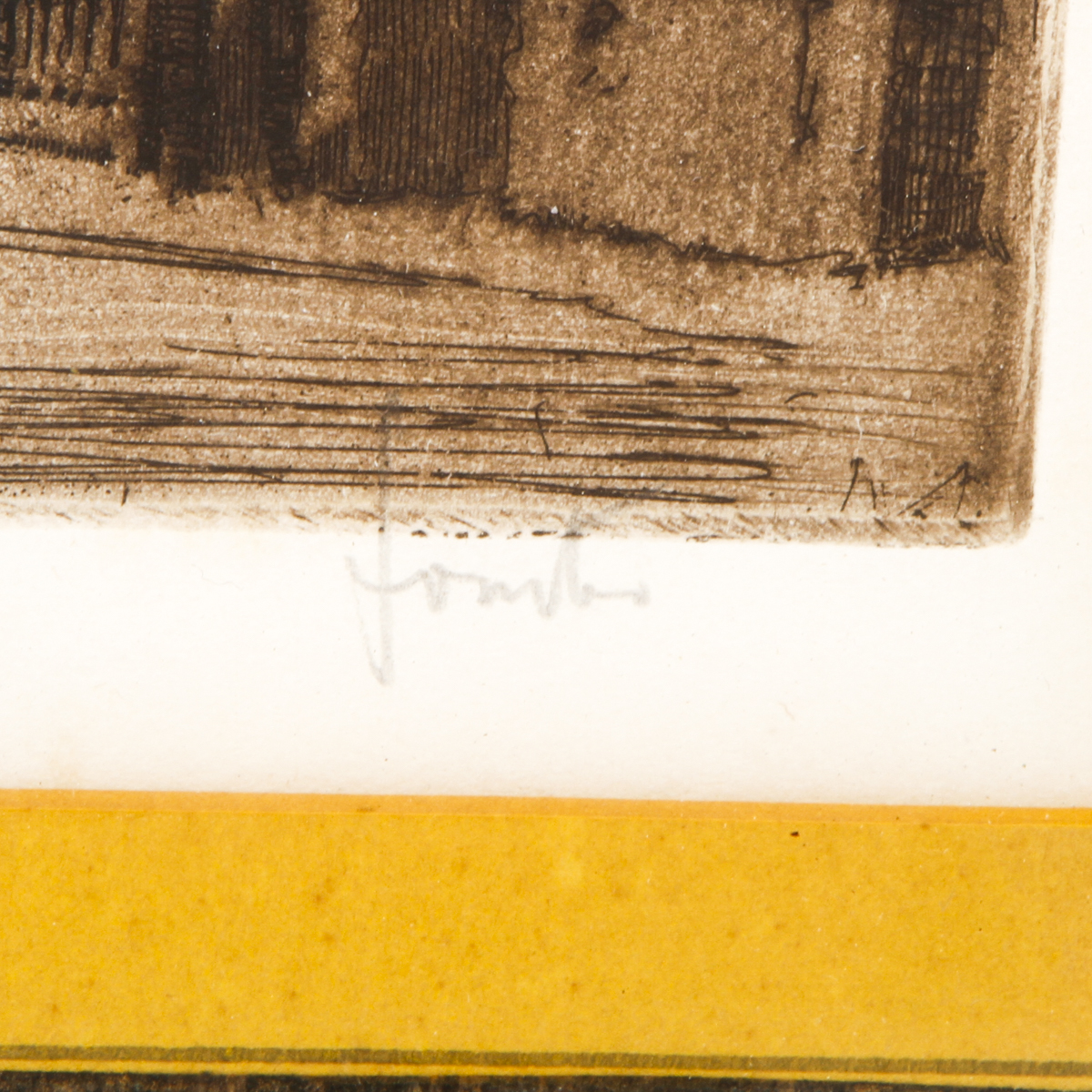 After Robert Kaismir Aquatint Etching of Vienna Palace Gate