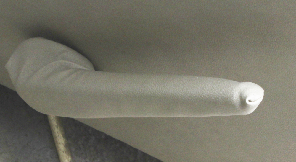 Off White Leather Recliner