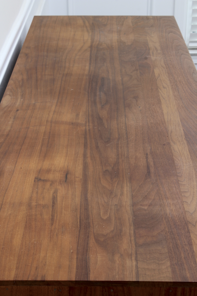 Mid-Century Rattan and Walnut Credenza