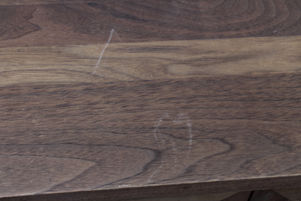 Mid-Century Rattan and Walnut Credenza