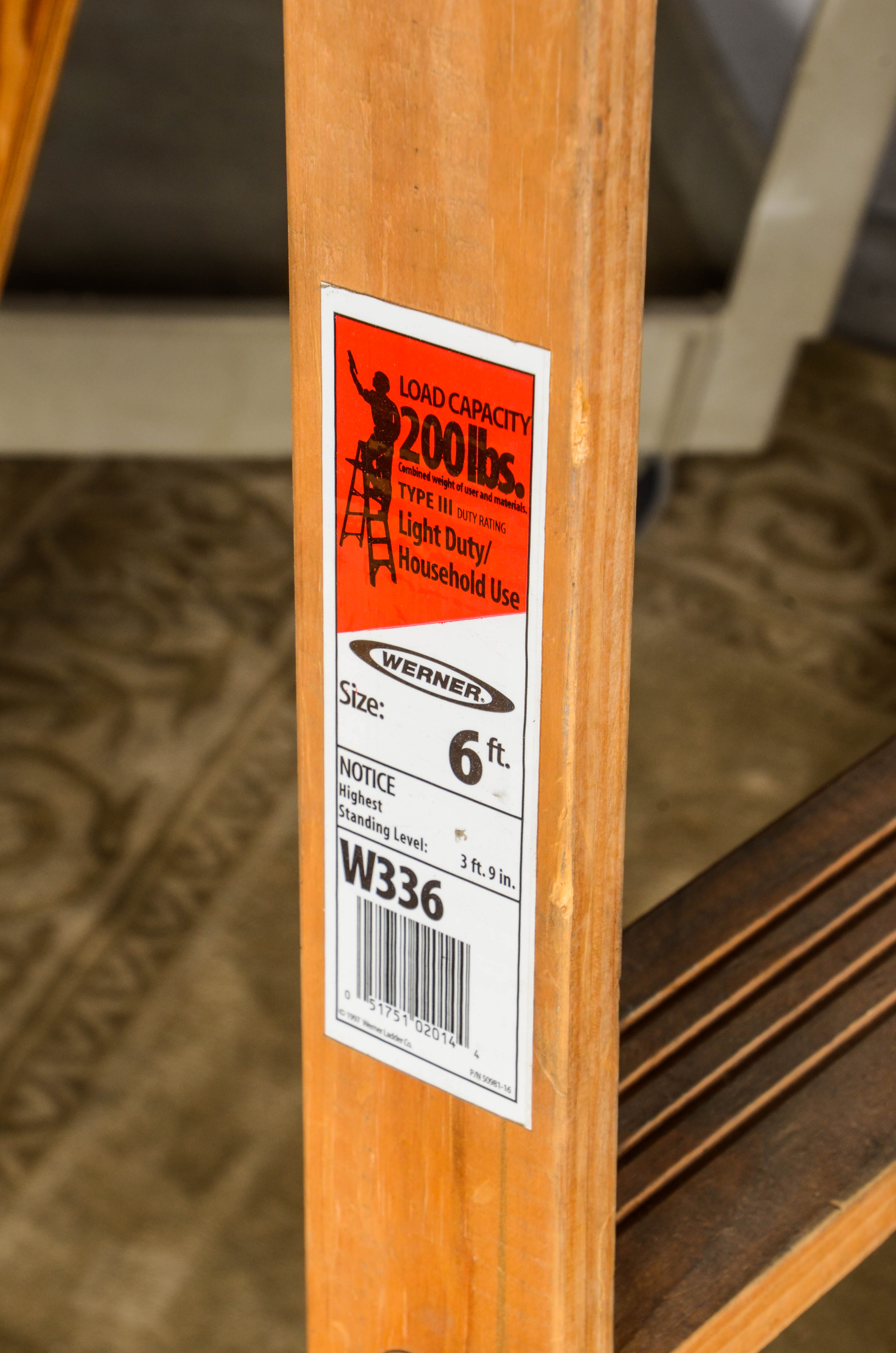 Werner 6-Foot Wooden Ladder