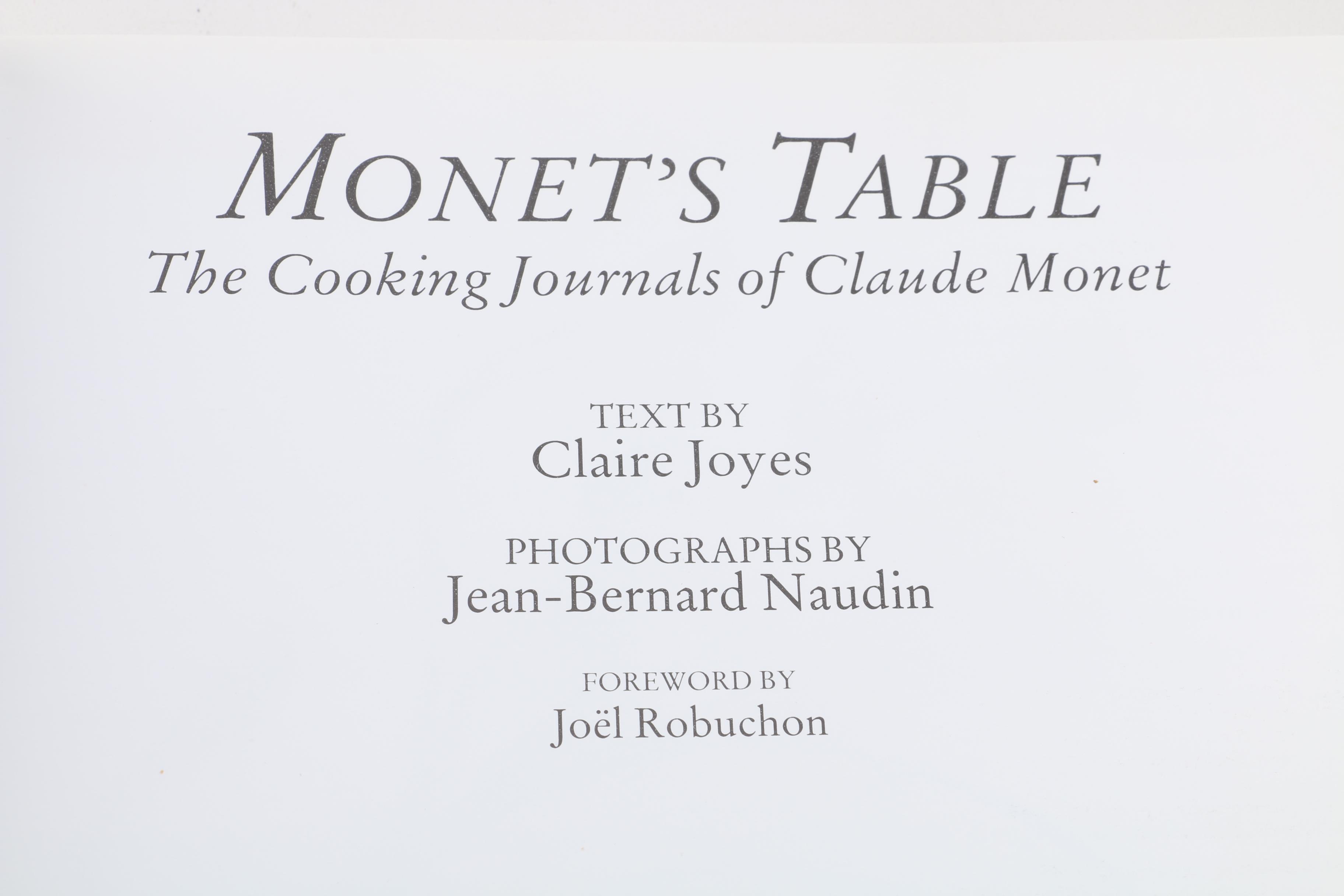 "Monet's Table" and "Monet's Passion" Books