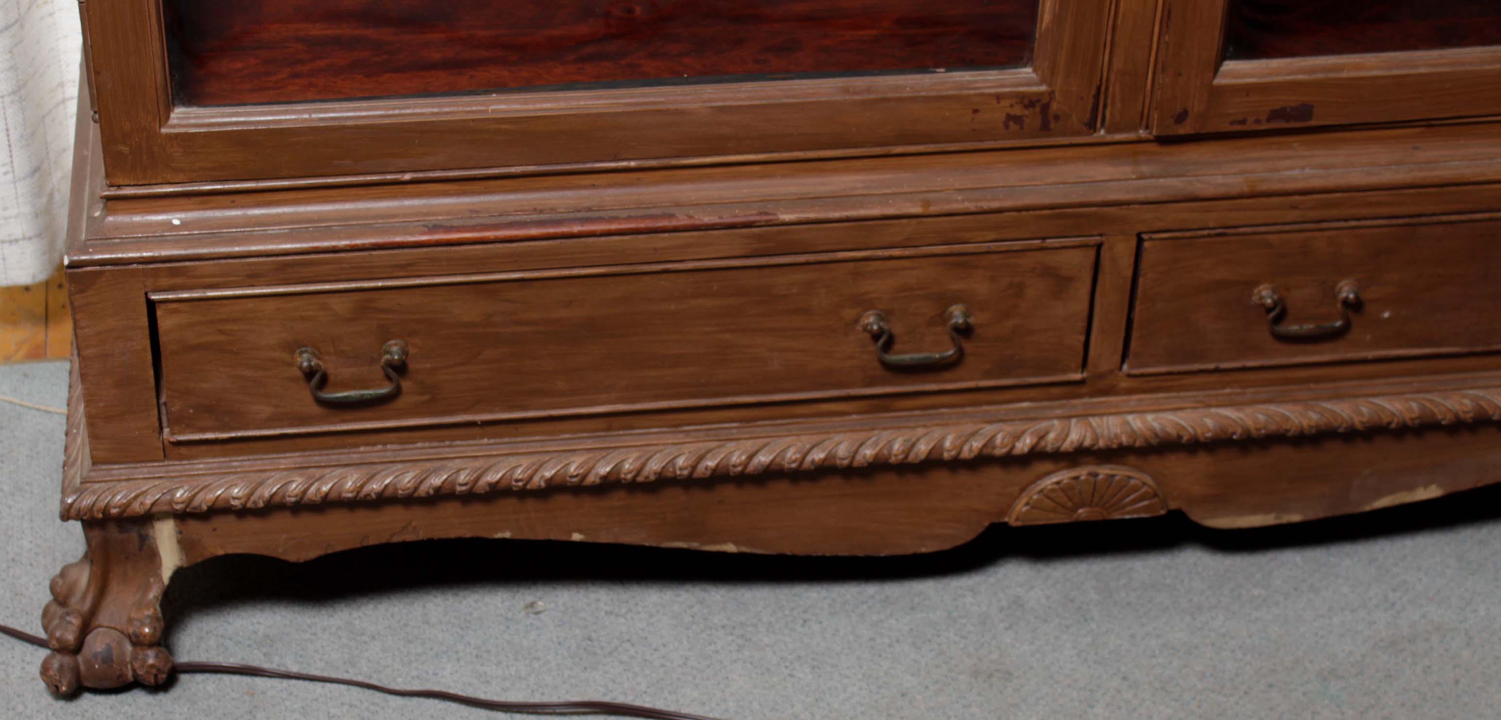 Early 20th Century Paine Furniture Chippendale-Style Display Cabinet