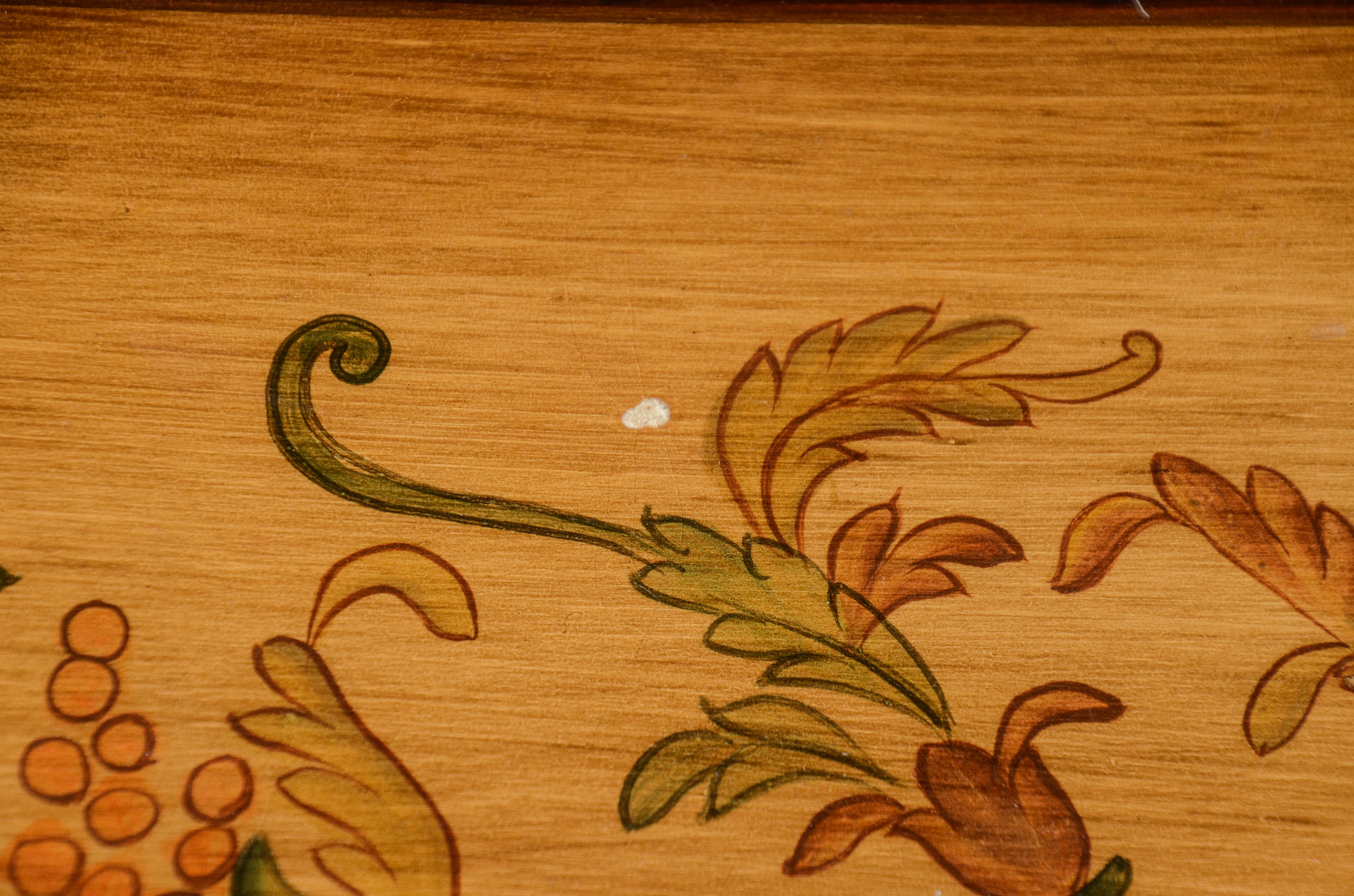 Painted Demilune Table