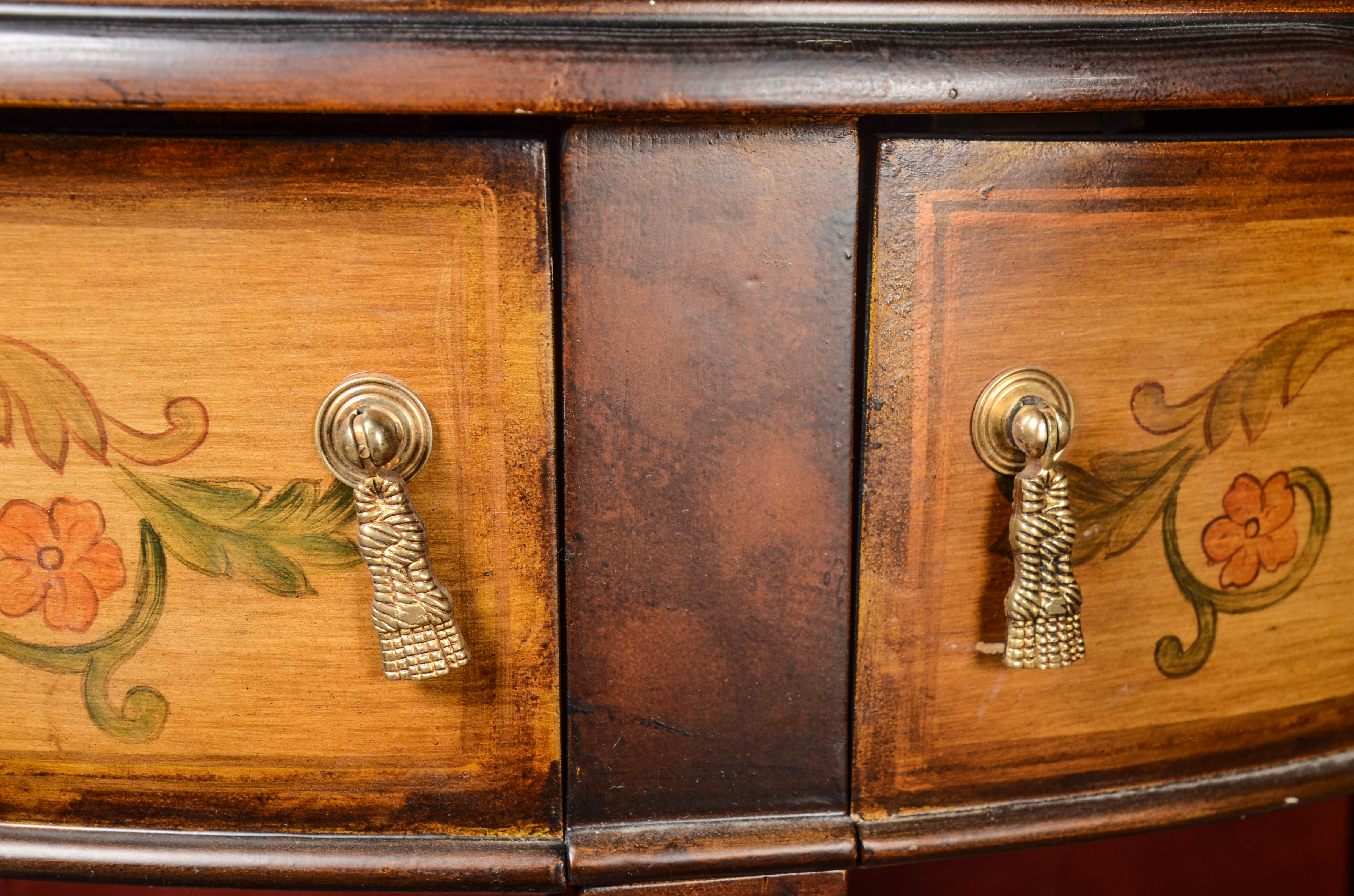 Painted Demilune Table