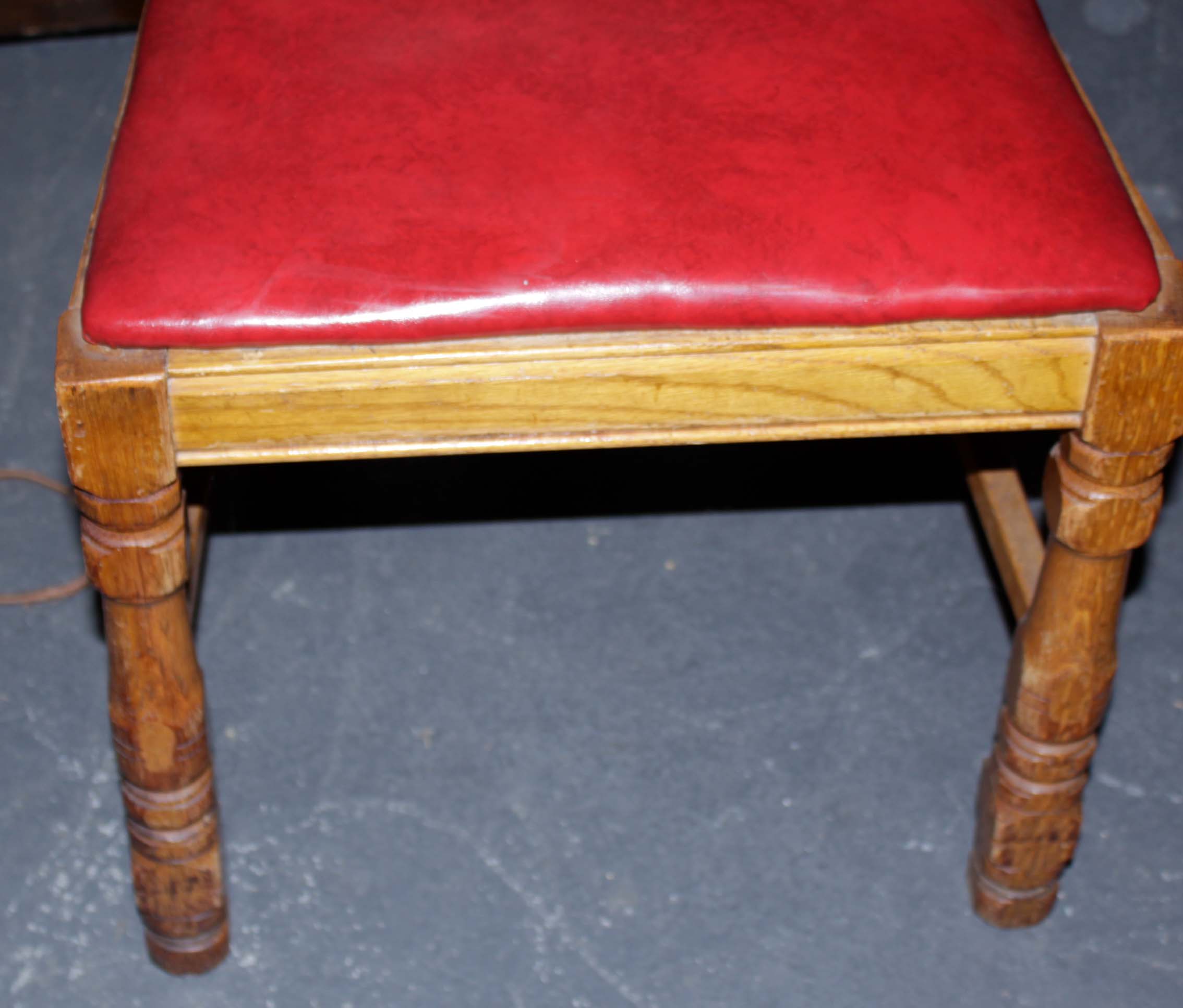 Circa 1920s Dining Table and Armorial Chairs