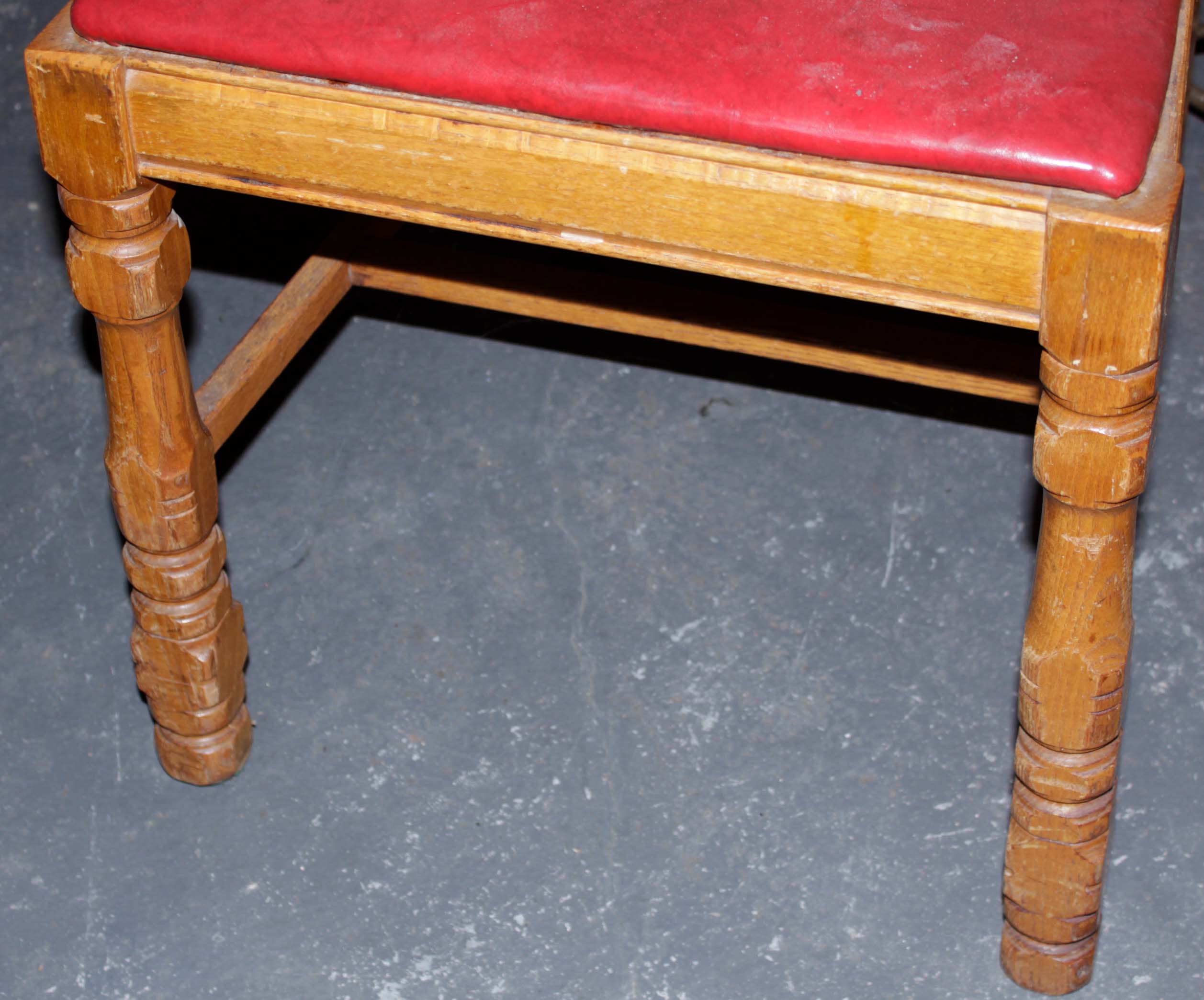 Circa 1920s Dining Table and Armorial Chairs
