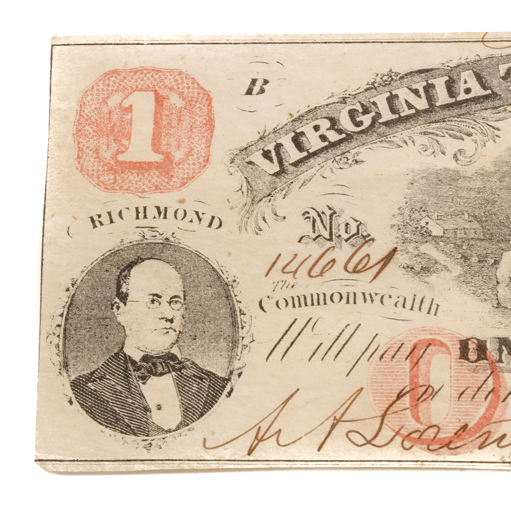 One Dollar Virginia Treasury Note
