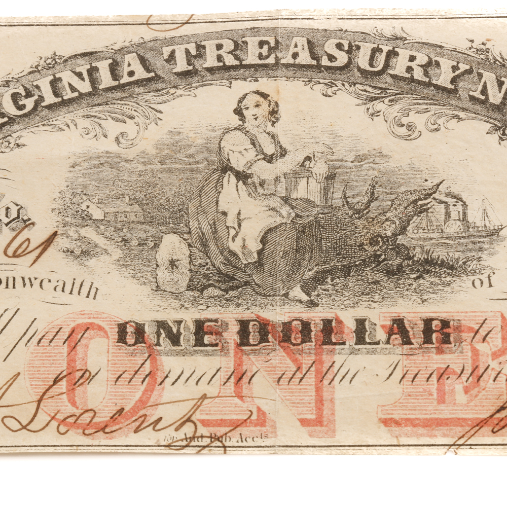 One Dollar Virginia Treasury Note