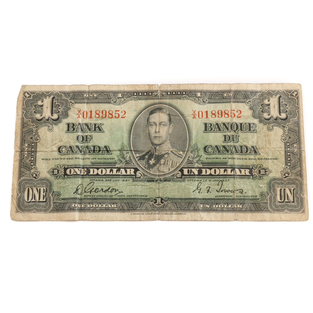 Canadian One Dollar Banknote