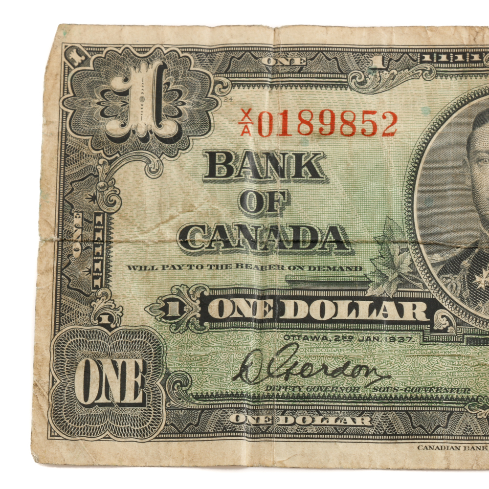 Canadian One Dollar Banknote