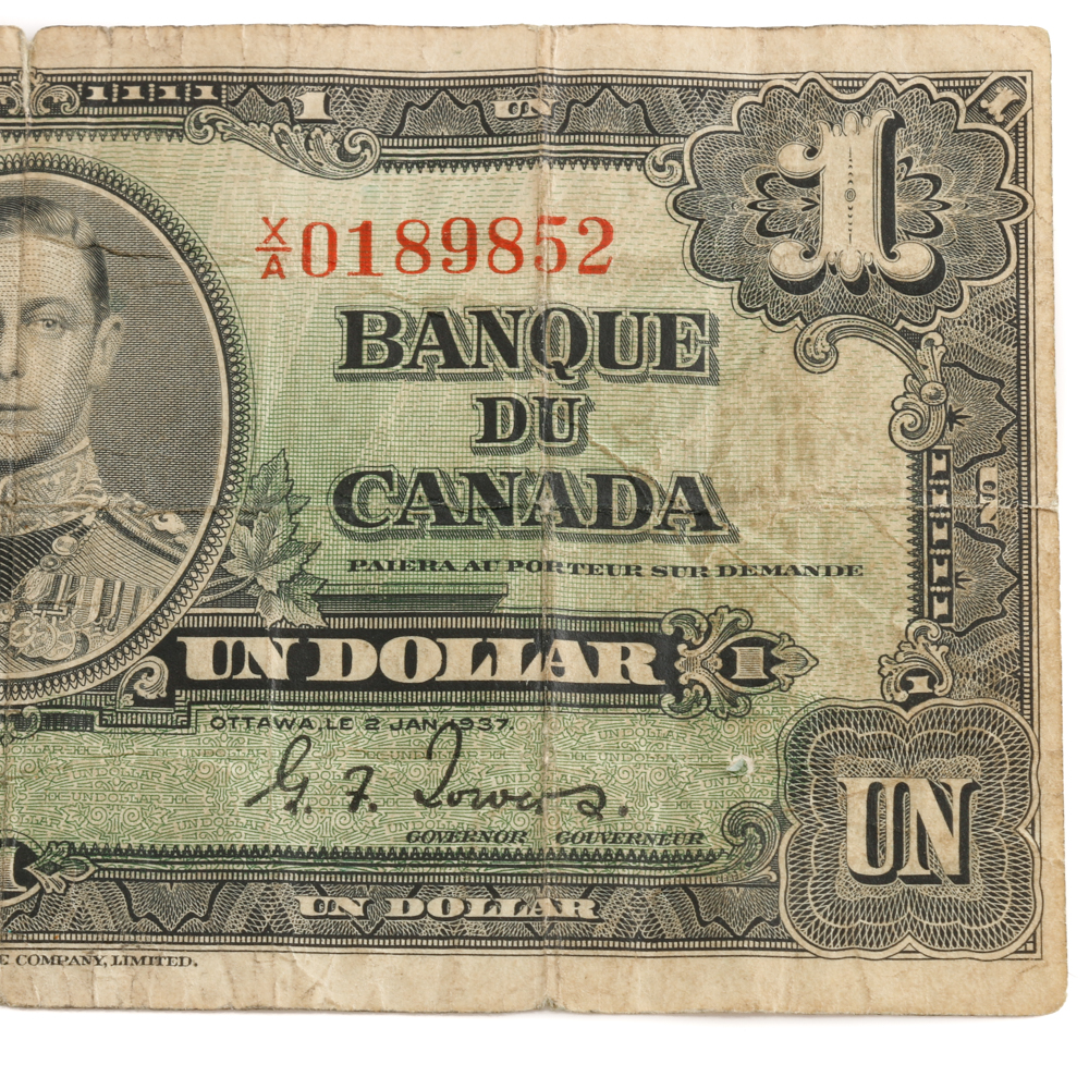 Canadian One Dollar Banknote