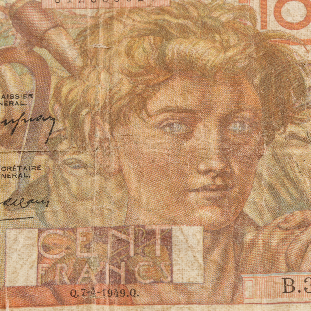 French 100 Francs Banknote