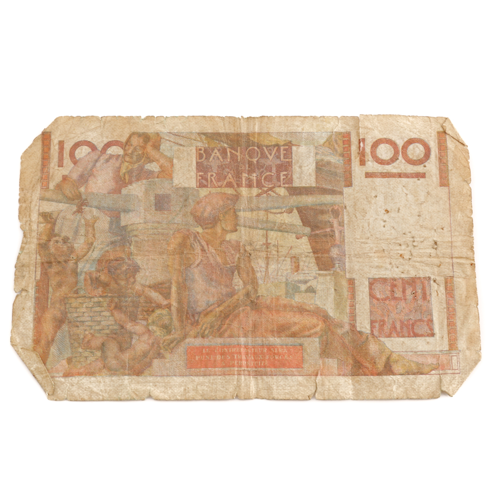 French 100 Francs Banknote