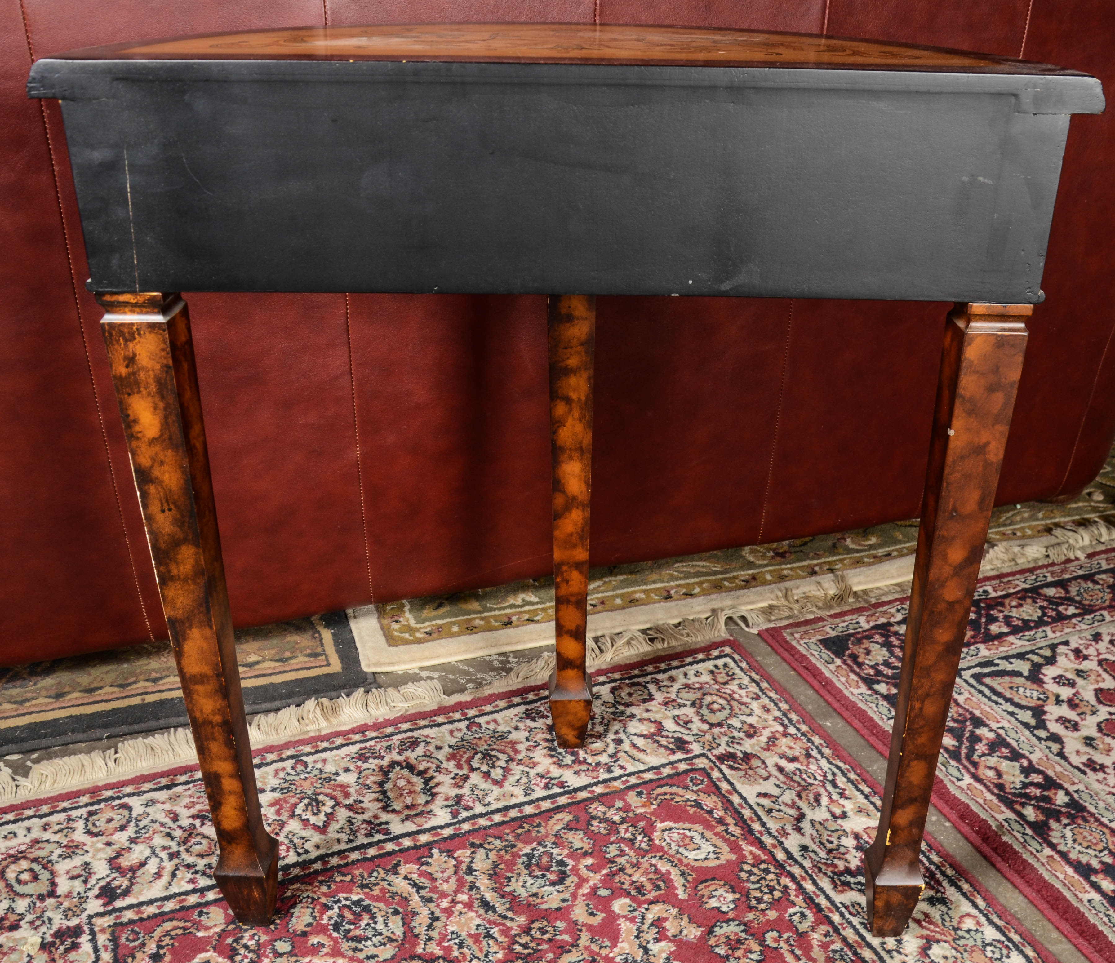 Painted Demilune Table