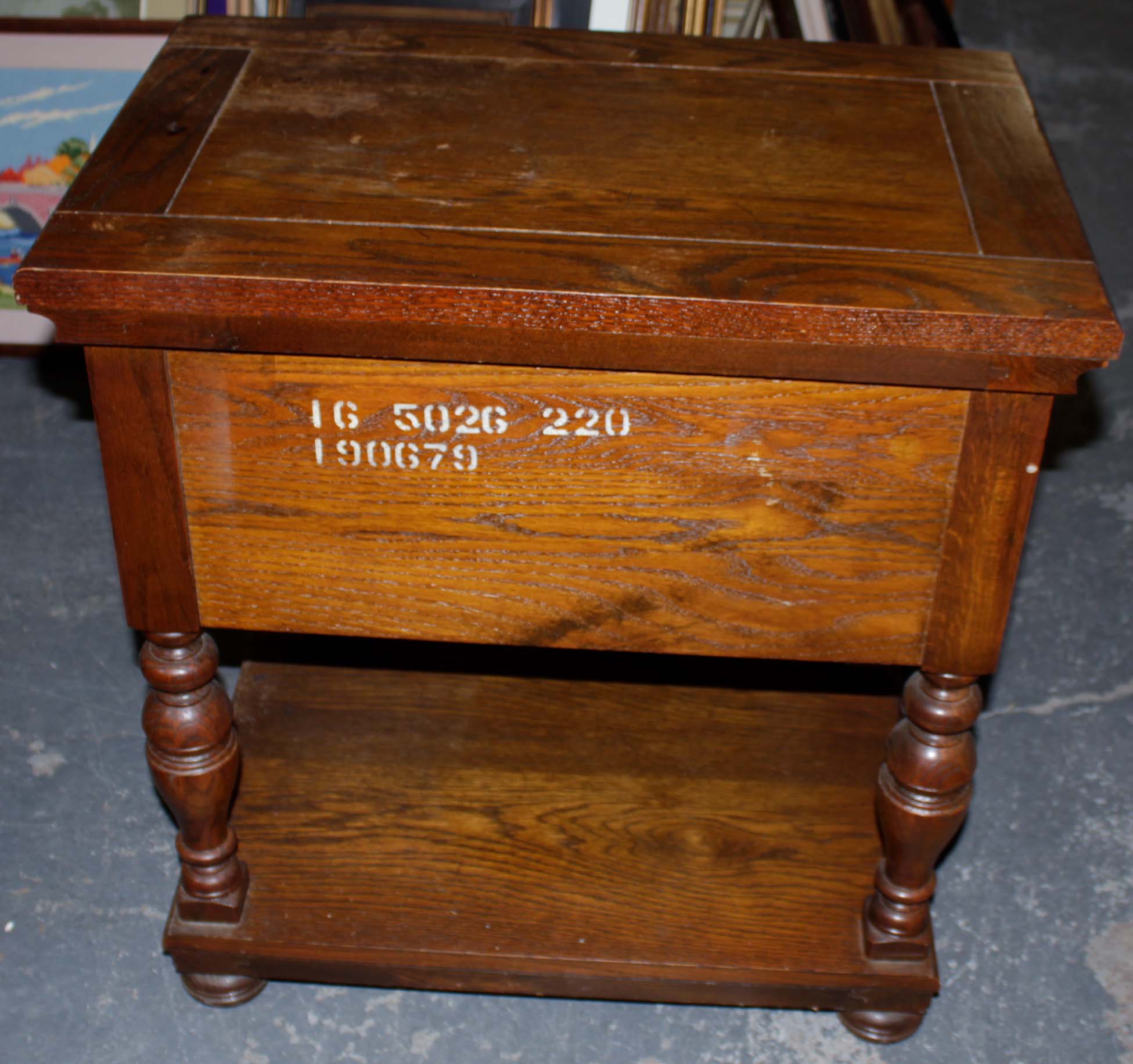 Ethan Allen Jacobean-Style Oak Nightstands