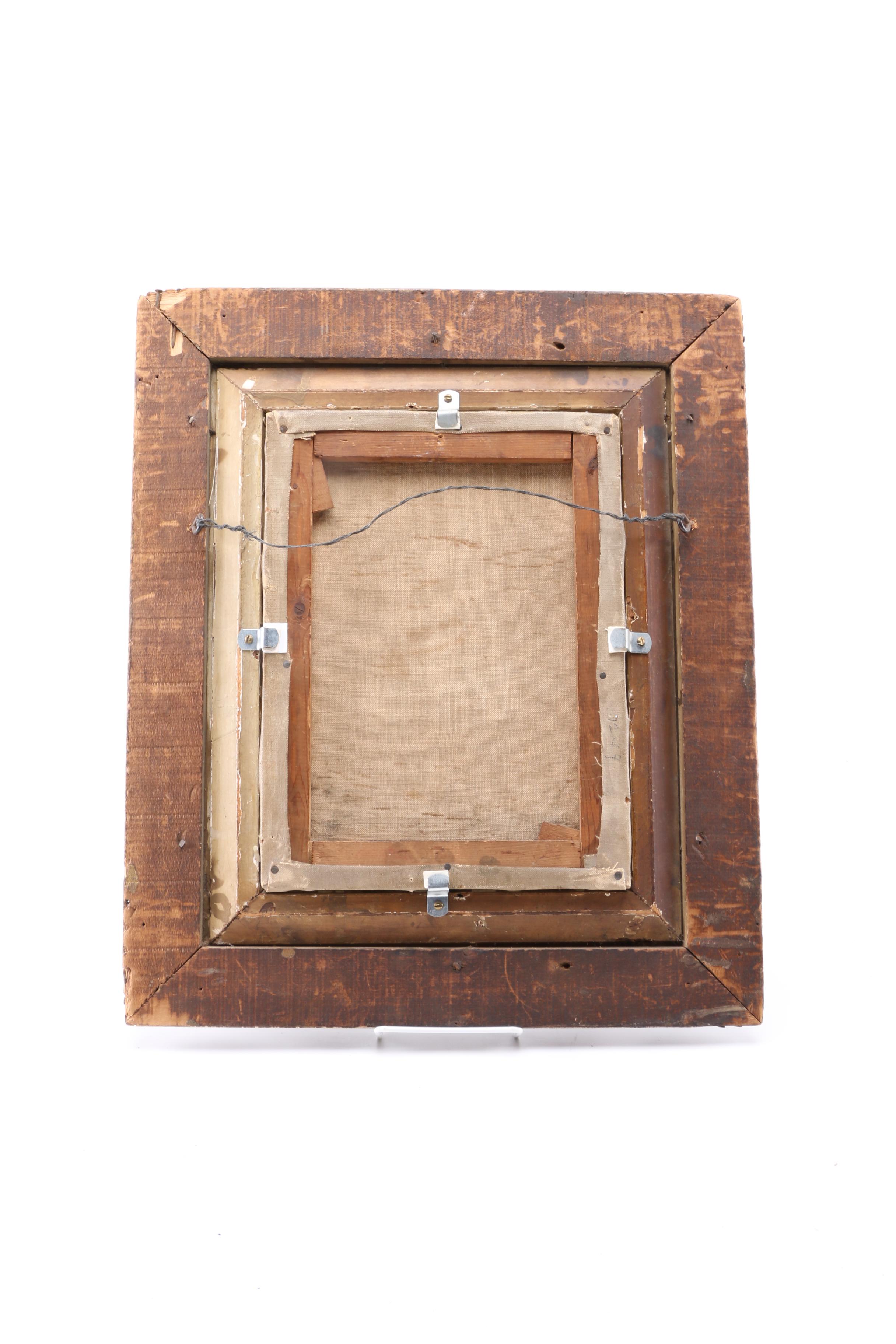 William H. Muller Hewitt Original Antique Oil Painting on Canvas