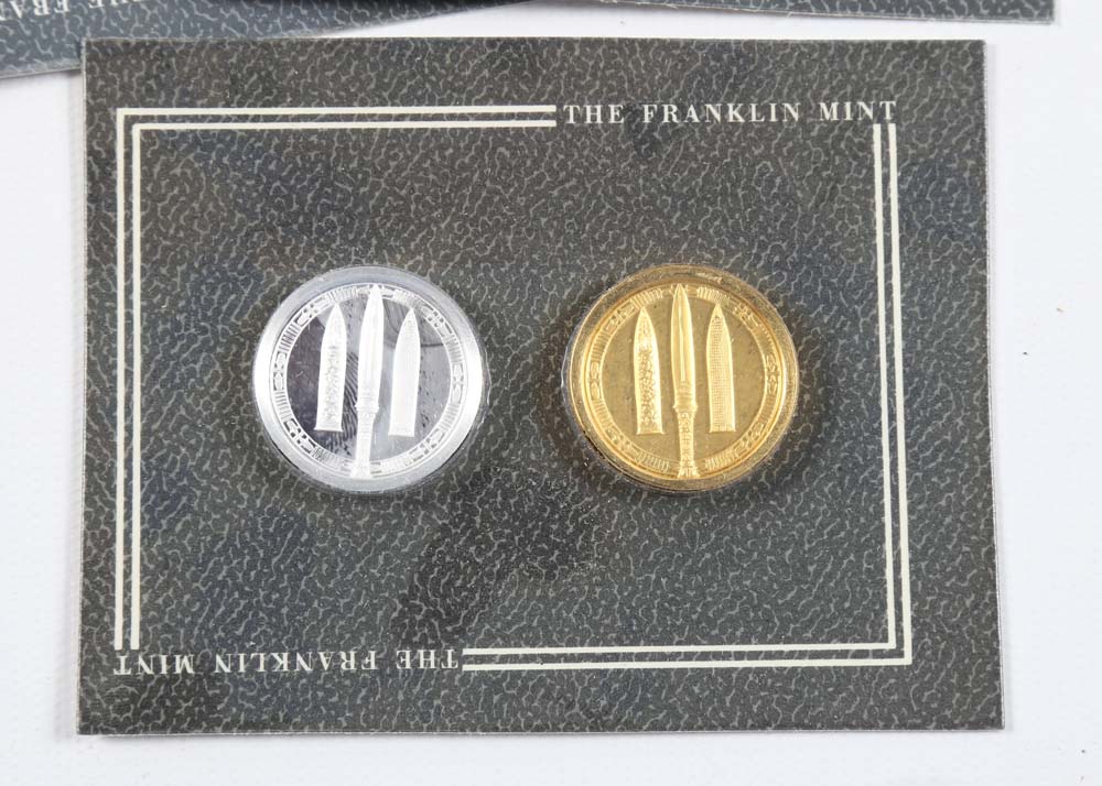 Franklin Mint "Treasures Of Tutankhamun" Backgammon Set