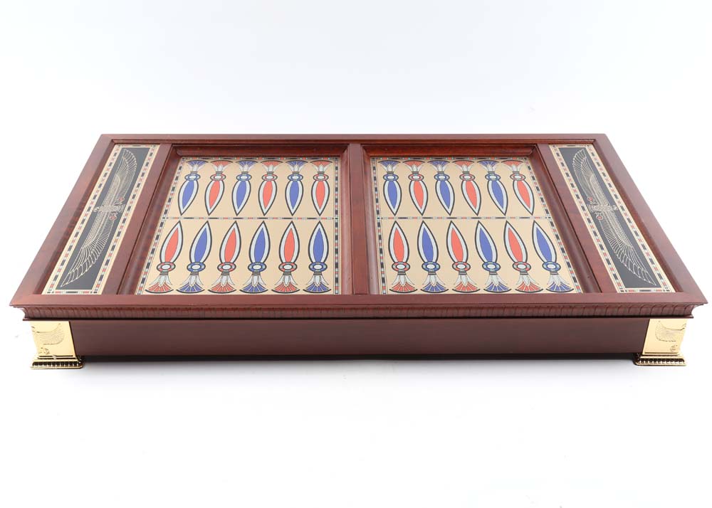 Franklin Mint "Treasures Of Tutankhamun" Backgammon Set
