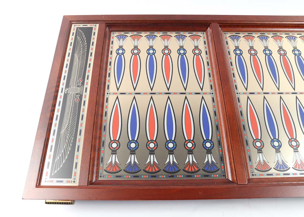 Franklin Mint "Treasures Of Tutankhamun" Backgammon Set