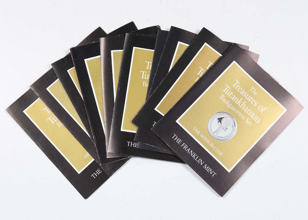 Franklin Mint "Treasures Of Tutankhamun" Backgammon Set