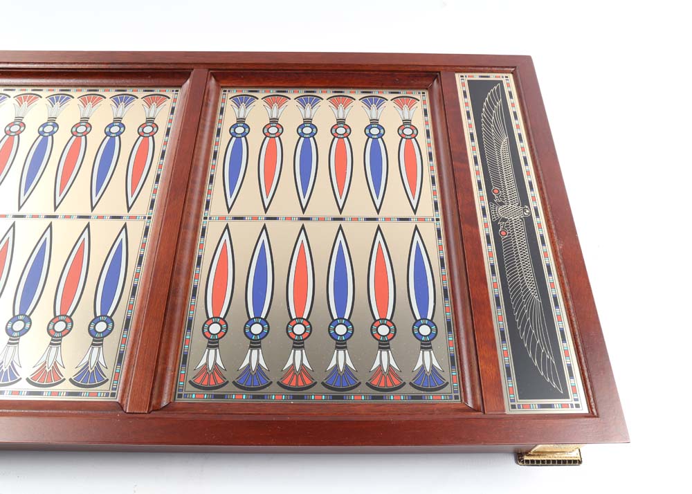 Franklin Mint "Treasures Of Tutankhamun" Backgammon Set