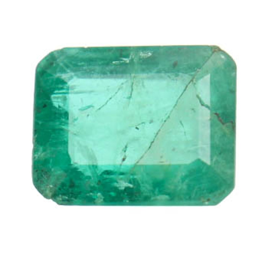 Loose 1.13 CTS Natural Emerald Stone