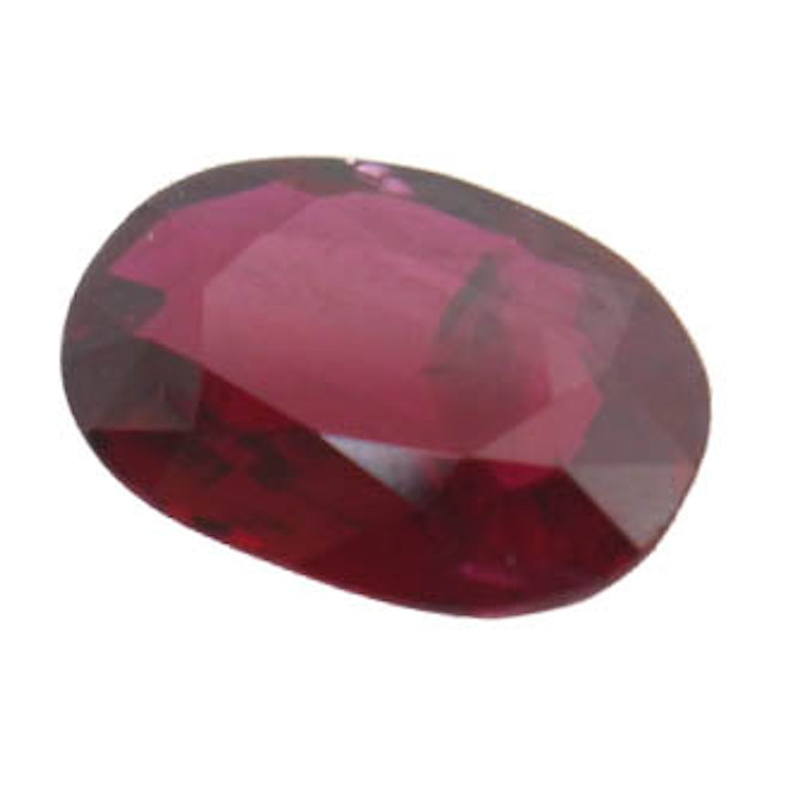 Loose 0.77 CT Natural Ruby Stone