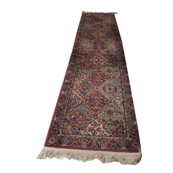 Karastan "Multi Panel Kerman" Wool Carpet Runner