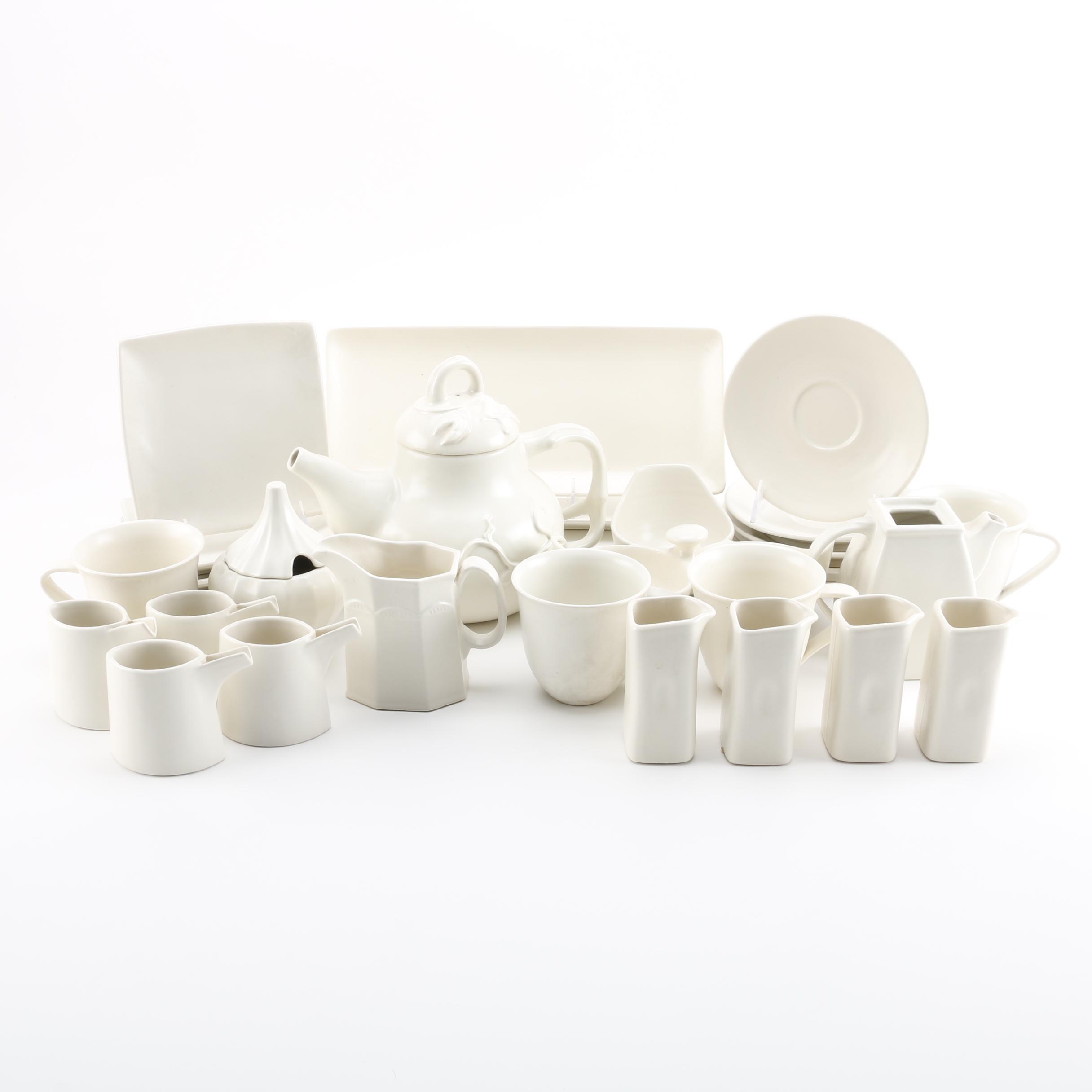 White Dishes for Tea and Entertaining