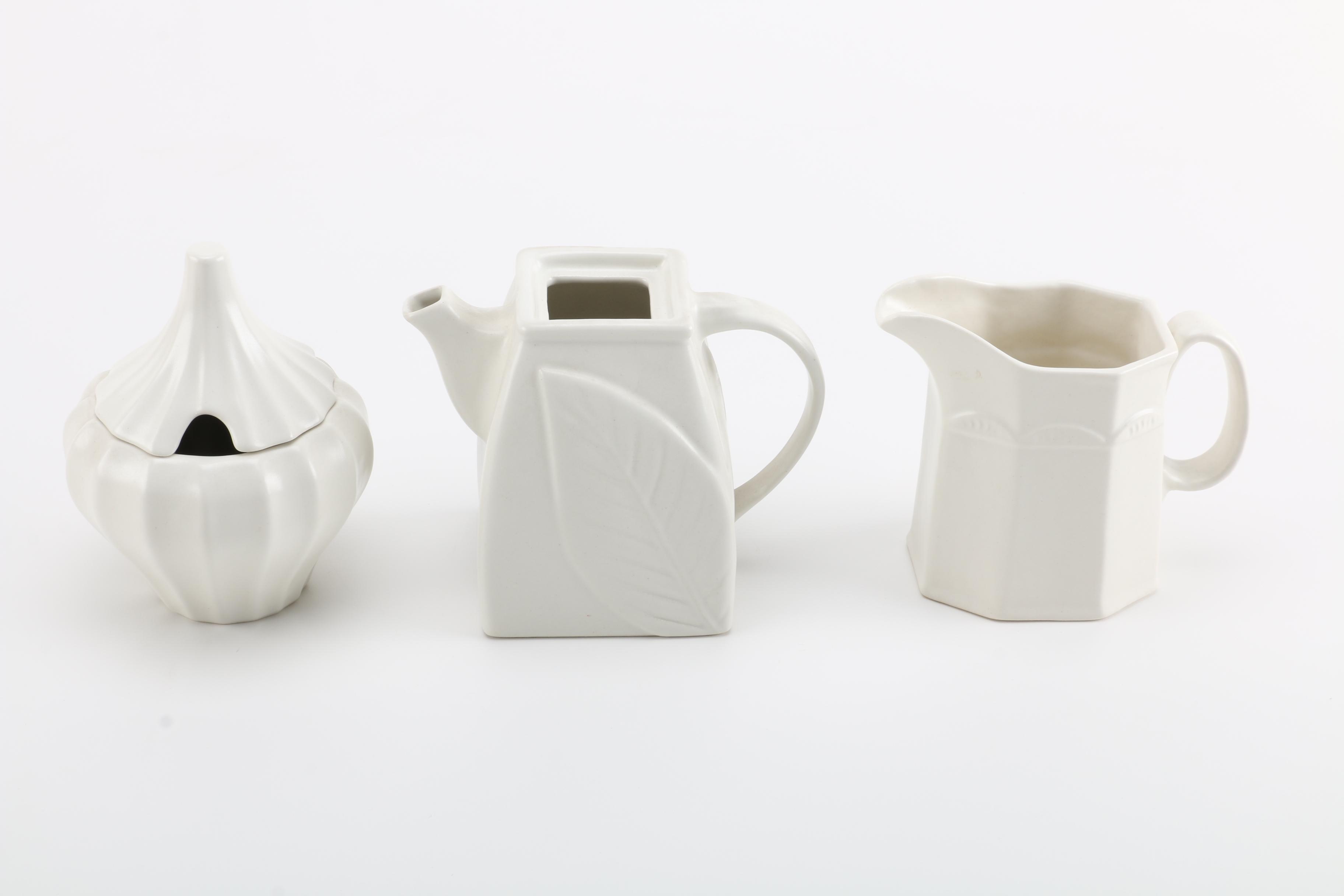 White Dishes for Tea and Entertaining